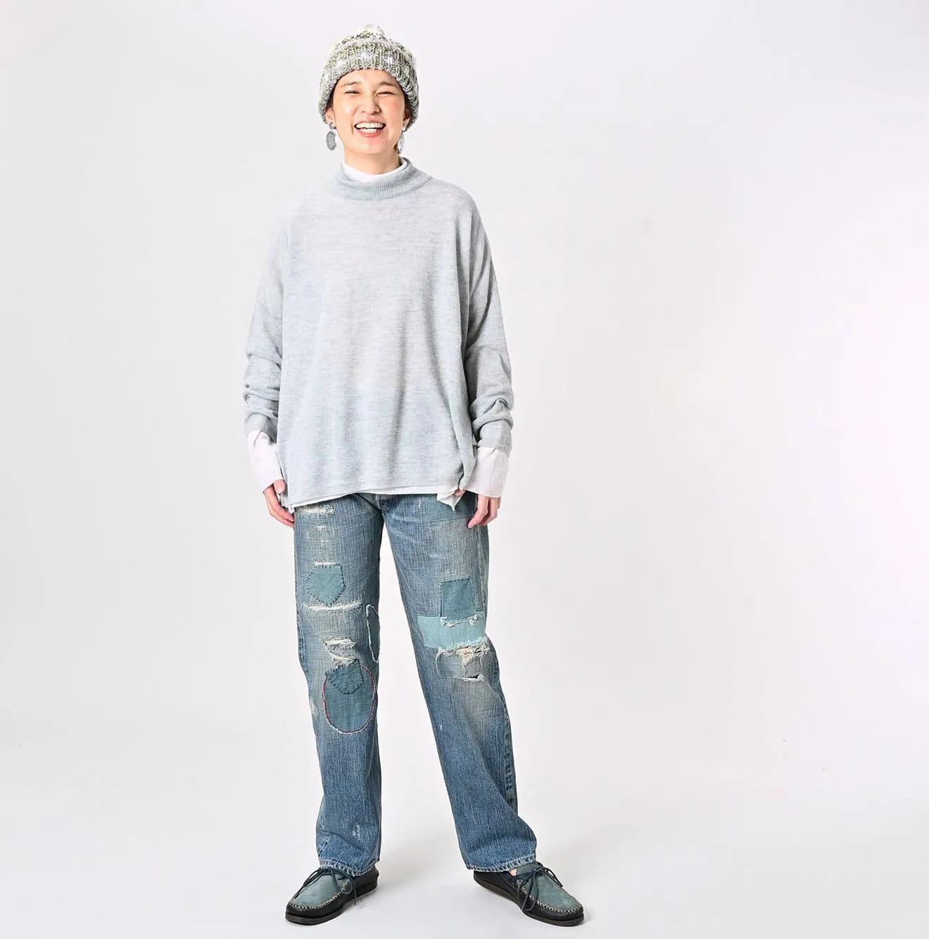 Botanical Dyed Cashmere Super Gauze Big Slit sold by 45r product image thumbnail 5