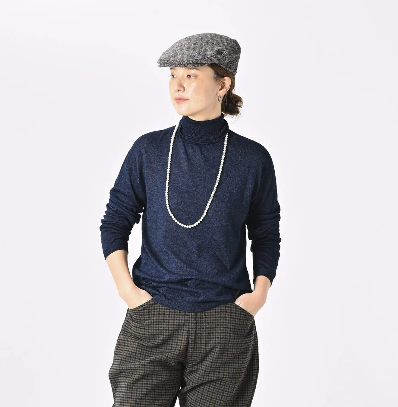 Indigo Super Gauze Wholegarment 908 Turtleneck sold by 45r product image thumbnail 5