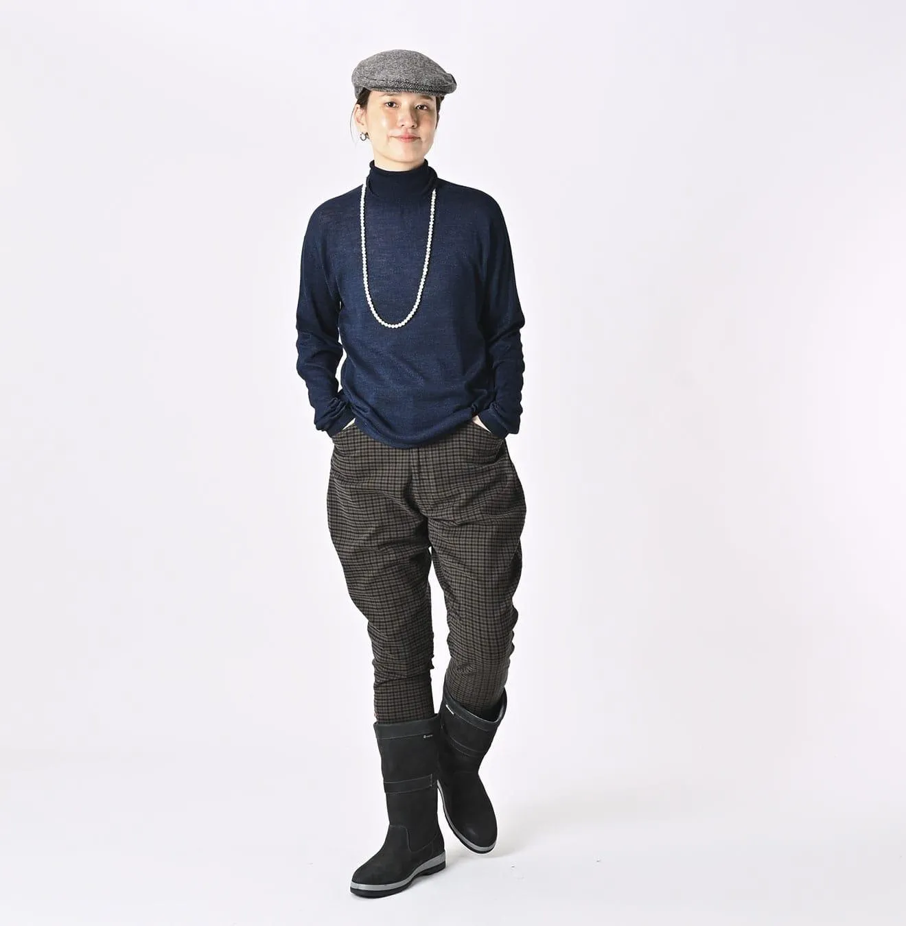 Indigo Super Gauze Wholegarment 908 Turtleneck sold by 45r product image thumbnail 3
