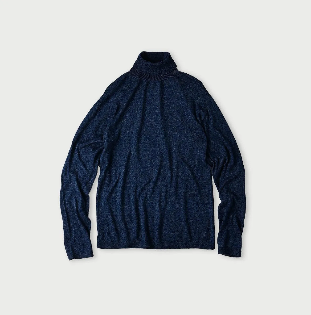 Indigo Super Gauze Wholegarment 908 Turtleneck sold by 45r