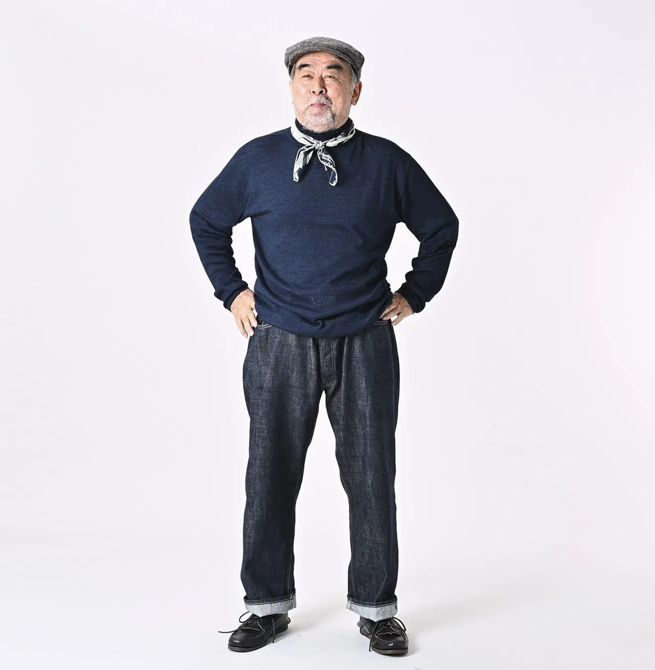 Indigo Super Gauze Wholegarment 908 Turtleneck sold by 45r product image thumbnail 4