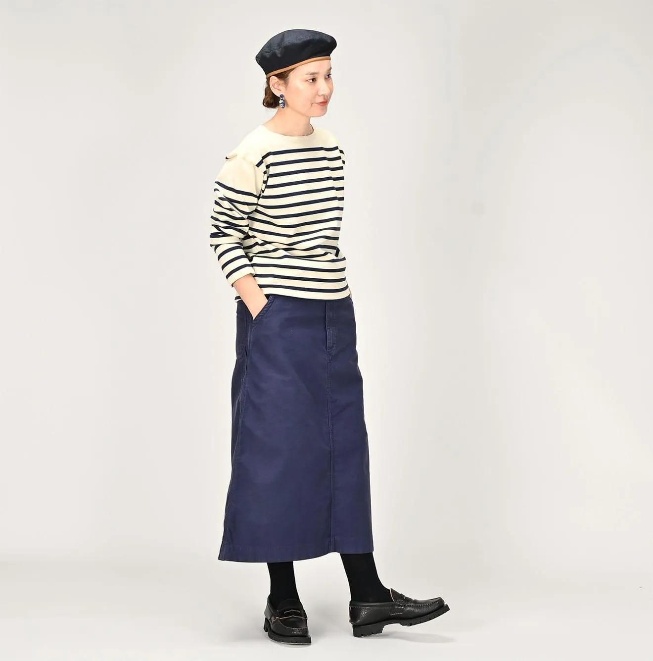 U.S. Wool Knit-sewn Basque Stripe T-shirt sold by 45r product image thumbnail 2