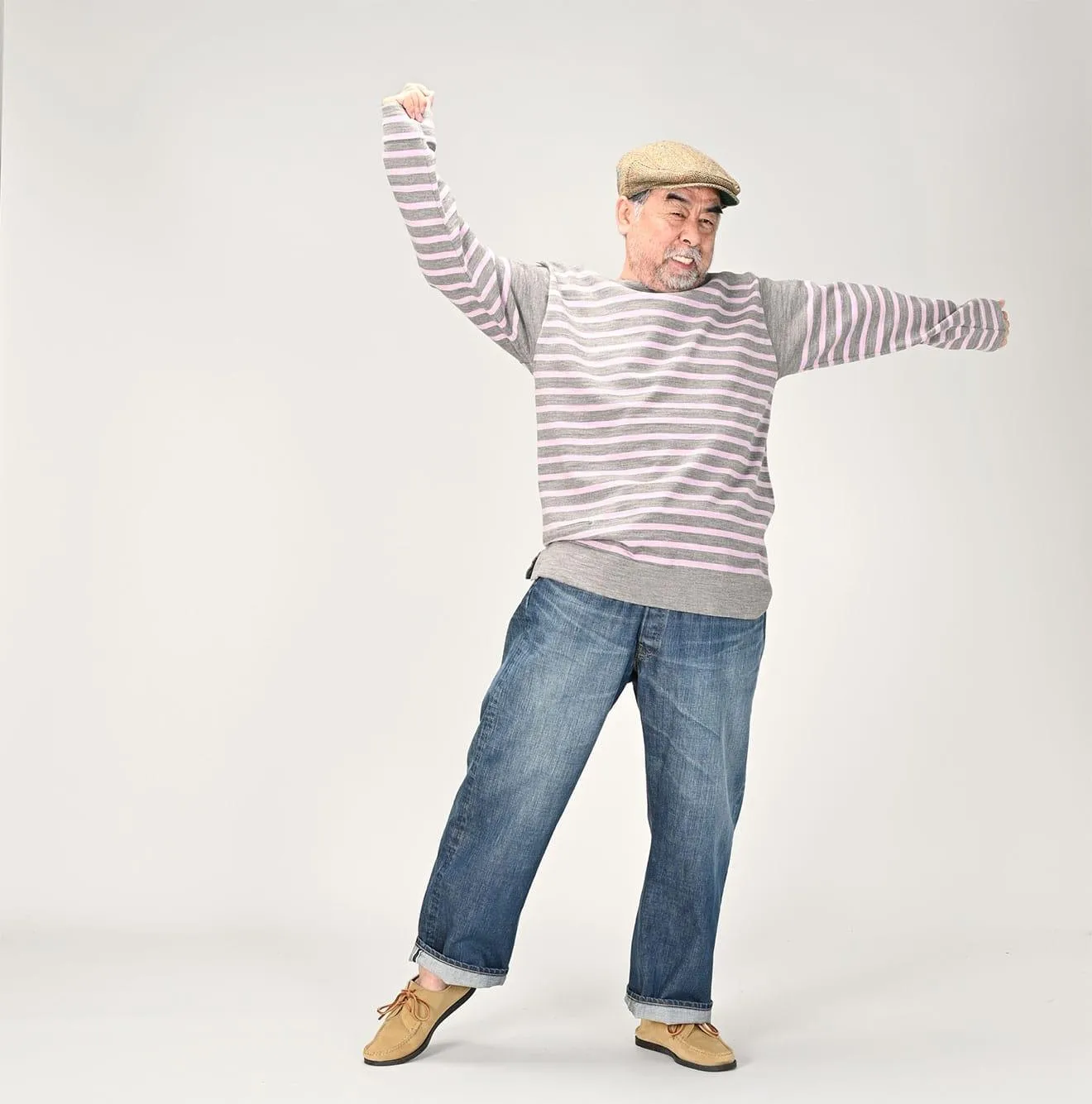 U.S. Wool Knit-sewn Basque Stripe T-shirt sold by 45r product image thumbnail 3