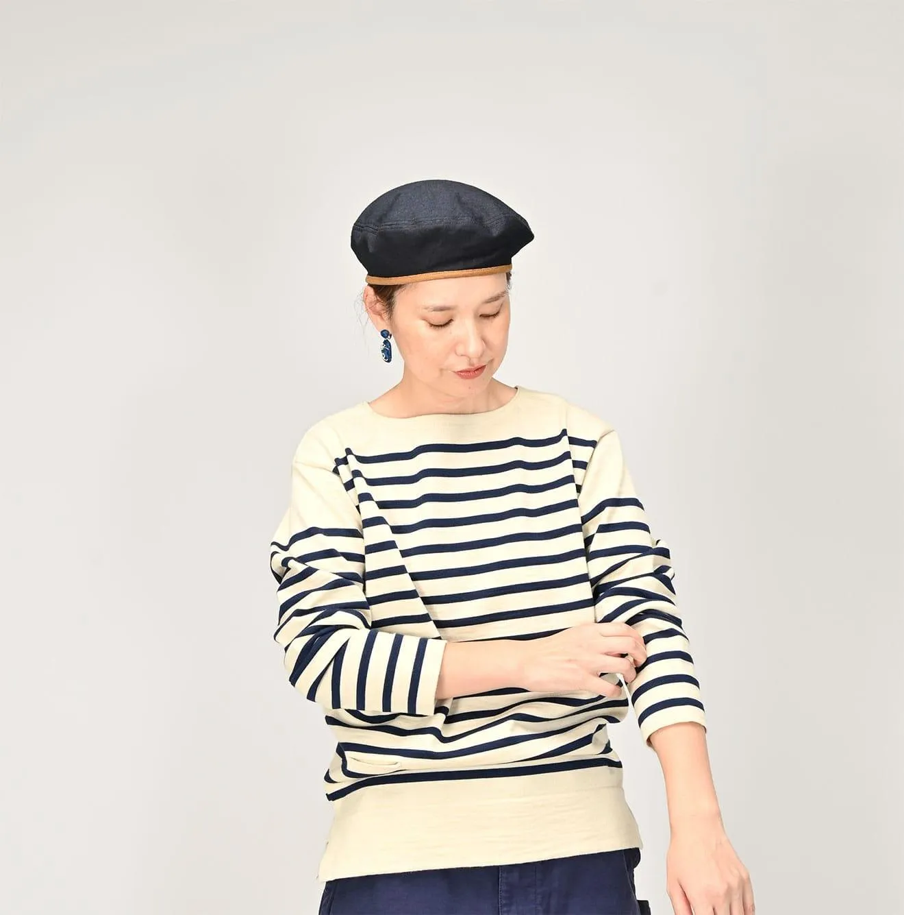 U.S. Wool Knit-sewn Basque Stripe T-shirt sold by 45r product image thumbnail 5