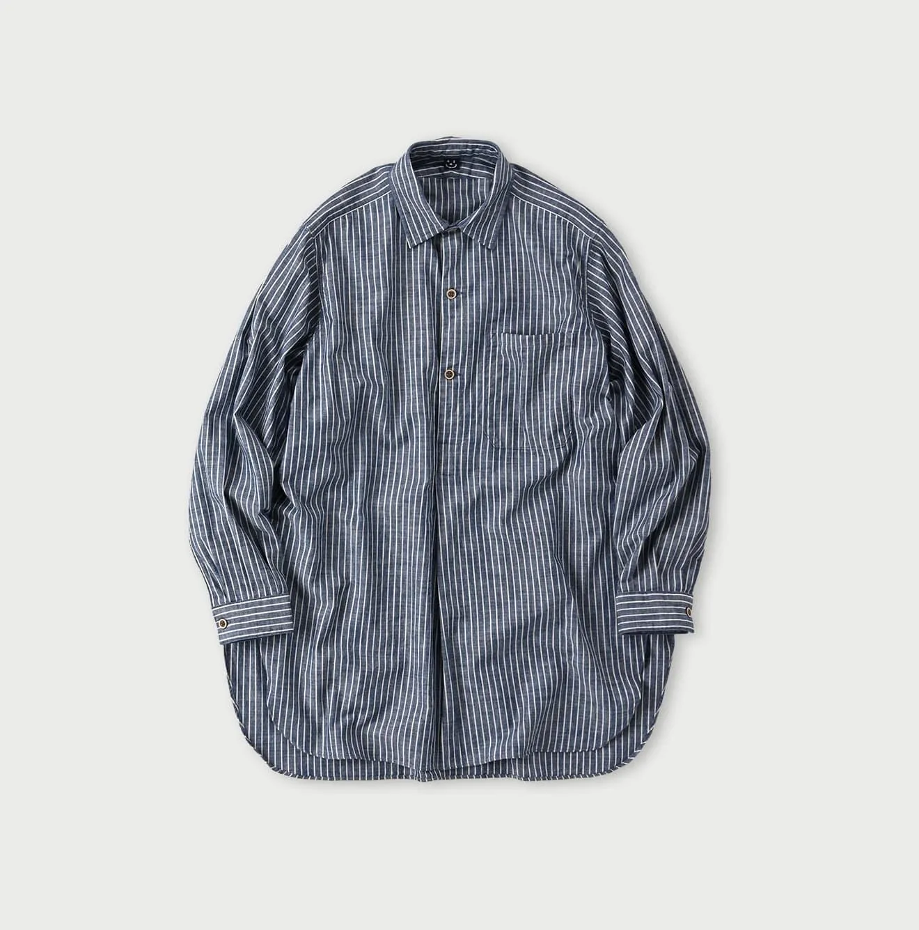 Dungaree 908 Stripe Grandpa Pullover Shirt sold by 45r product image thumbnail 3