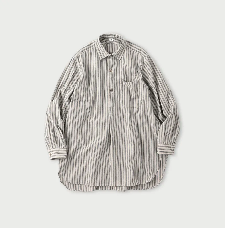 Dungaree 908 Stripe Grandpa Pullover Shirt made by 45r