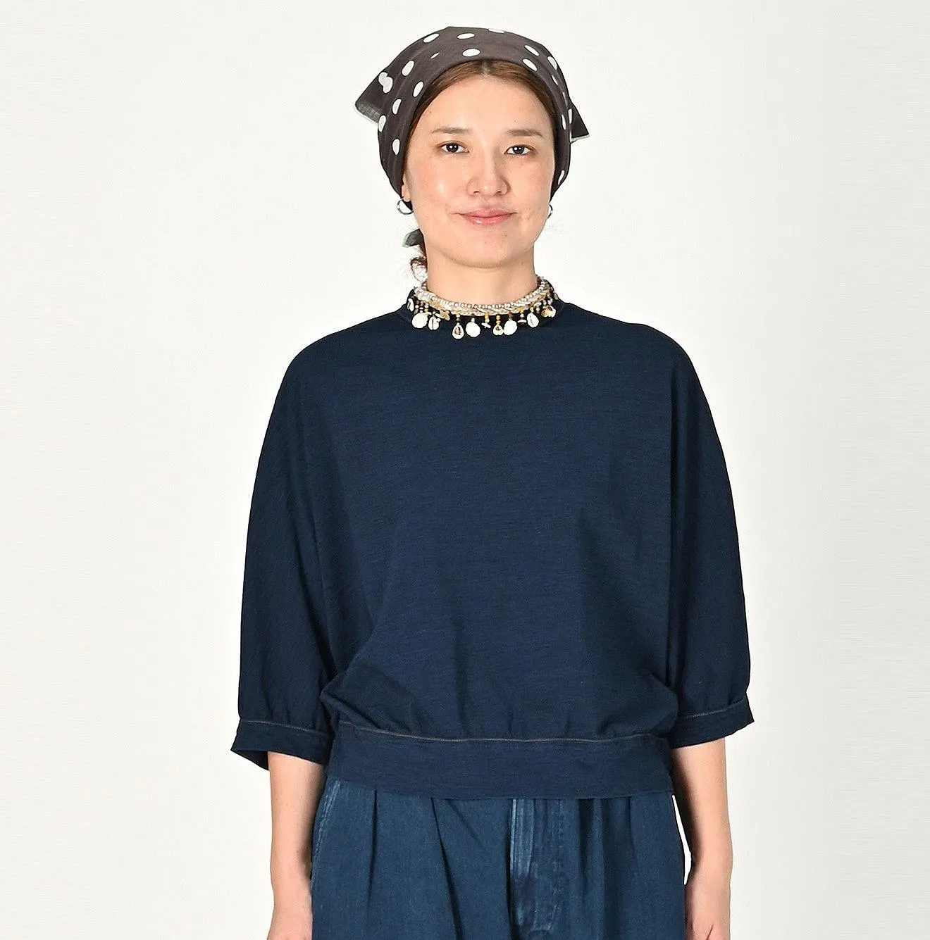 Indigo Supima Tenjiku Dolman T-shirt sold by 45r product image thumbnail 3