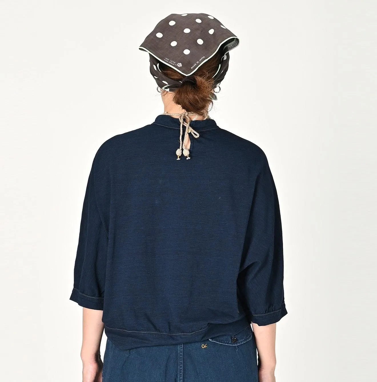 Indigo Supima Tenjiku Dolman T-shirt sold by 45r product image thumbnail 5