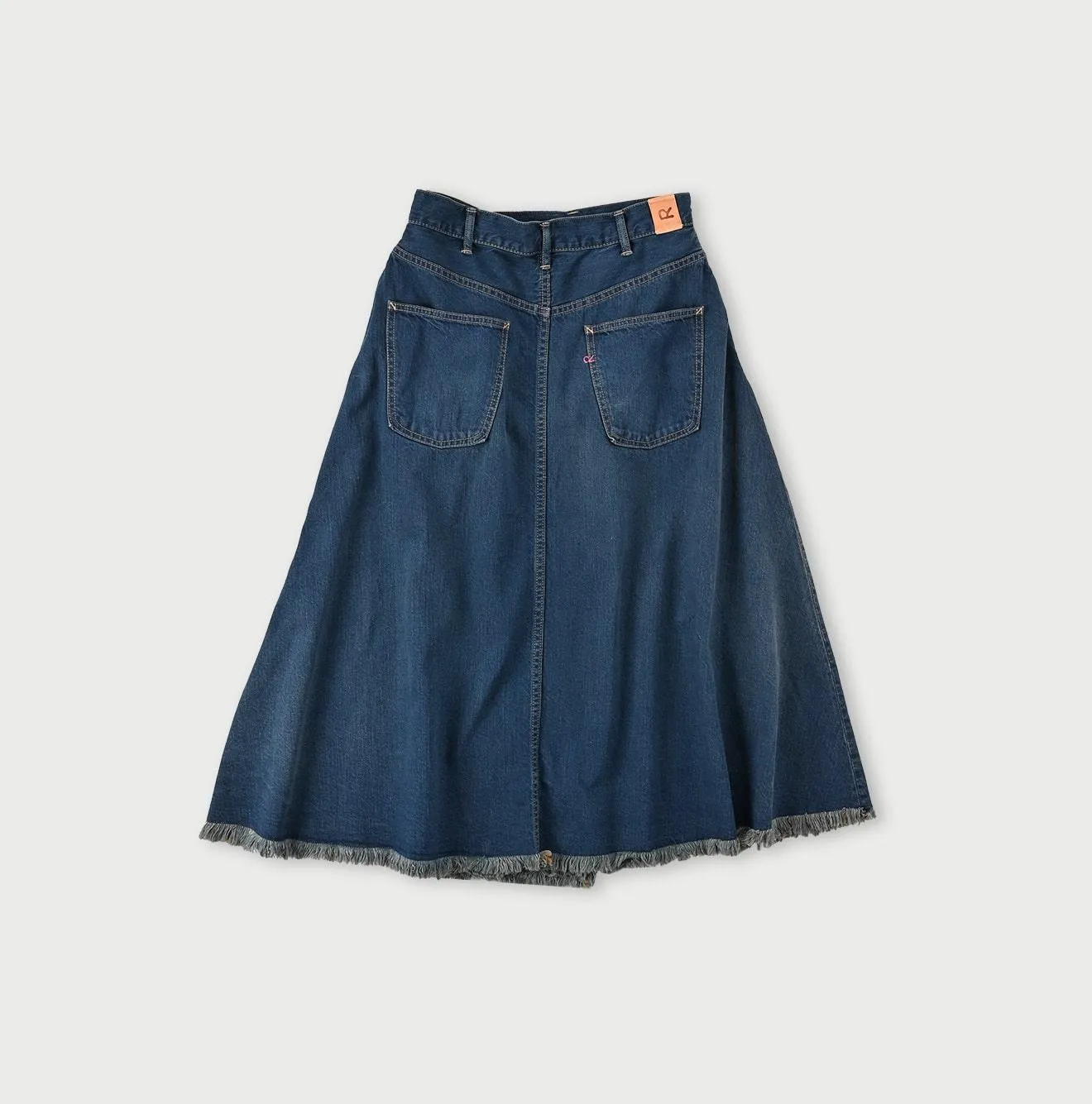 Omugi Denim Crossover Skirt Distressed sold by 45r product image thumbnail 3
