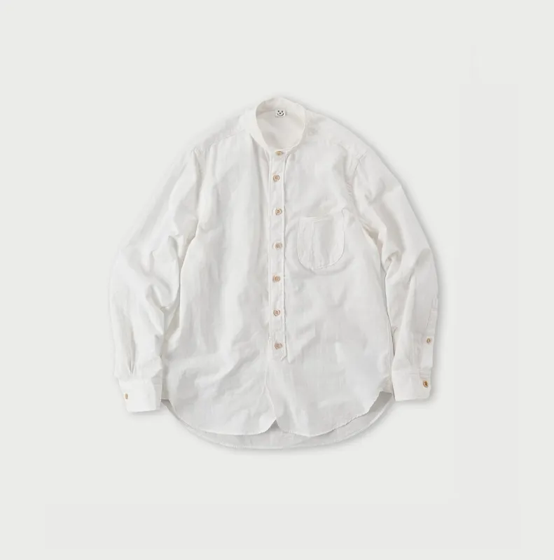 Khadi Oxford 908 Loafer Stand Collar Shirt made by 45r