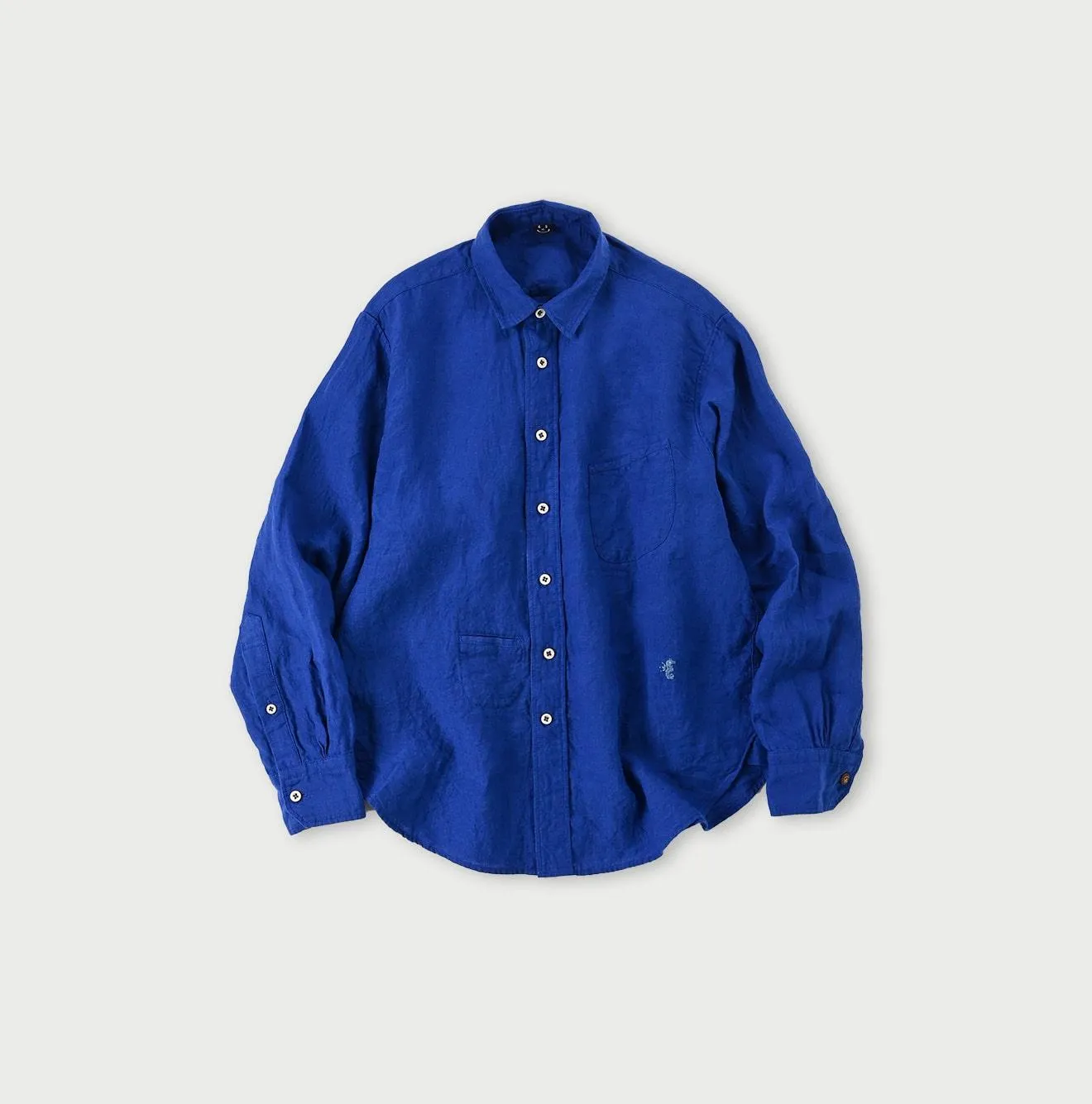 Linen Chambray 908 Petit Collar Ocean Shirt sold by 45r product image thumbnail 3