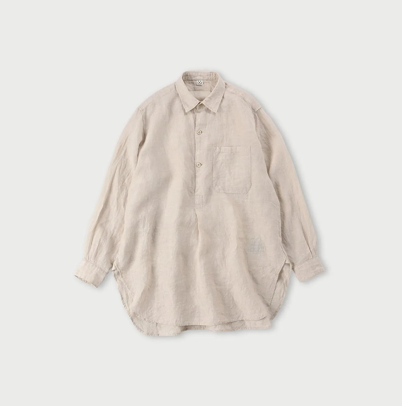Linen Chambray 908 Grandpa Pullover Shirt sold by 45r