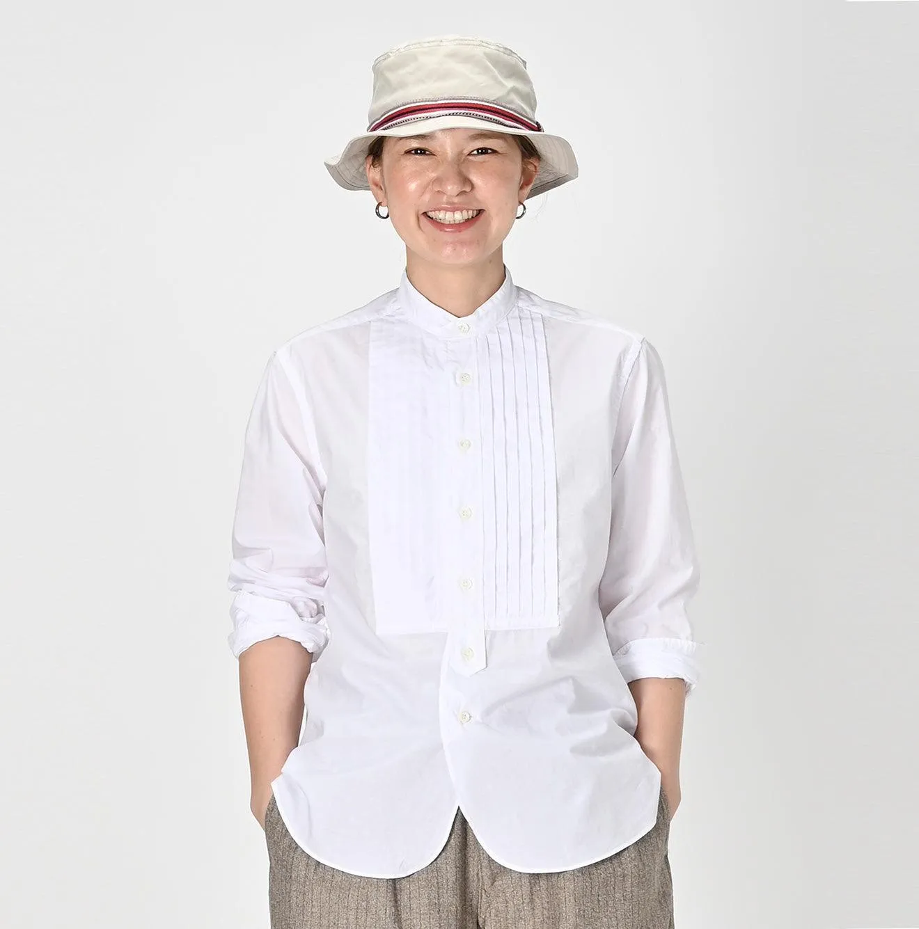 Batiste 908 Pintuck Stand Collar Shirt sold by 45r product image thumbnail 2