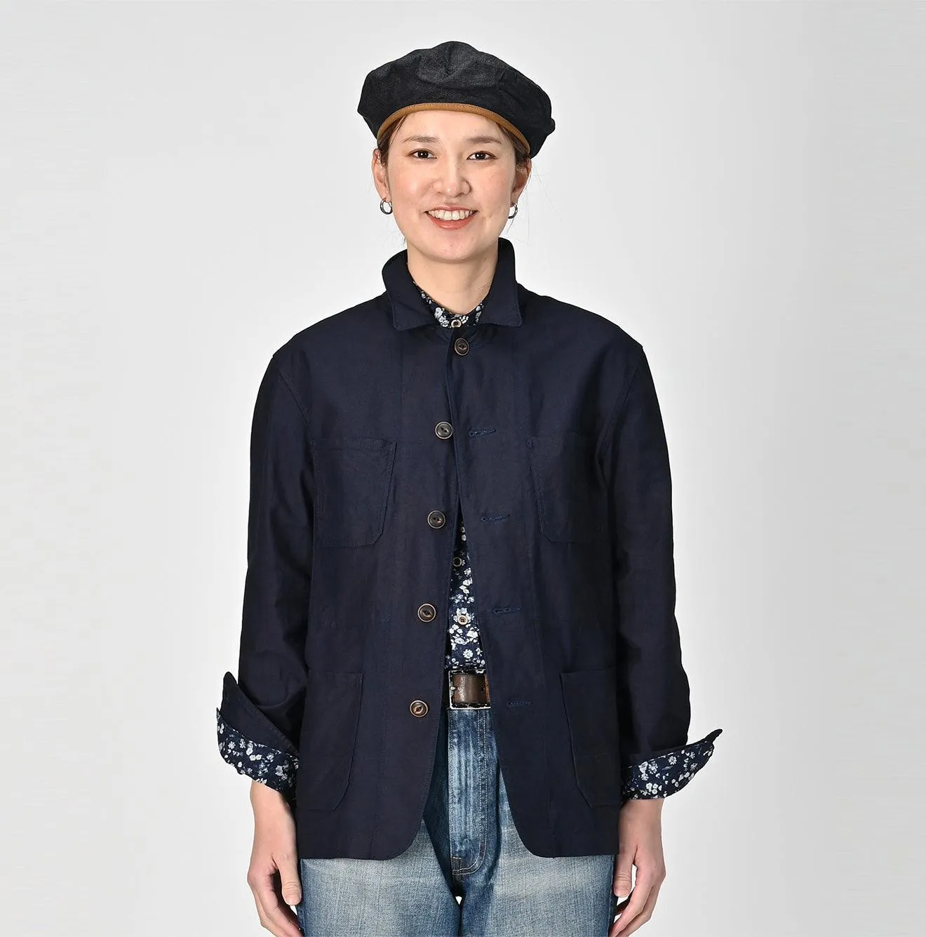 Indigo Supima Oxford 908 4pocket Shirt sold by 45r product image thumbnail 3