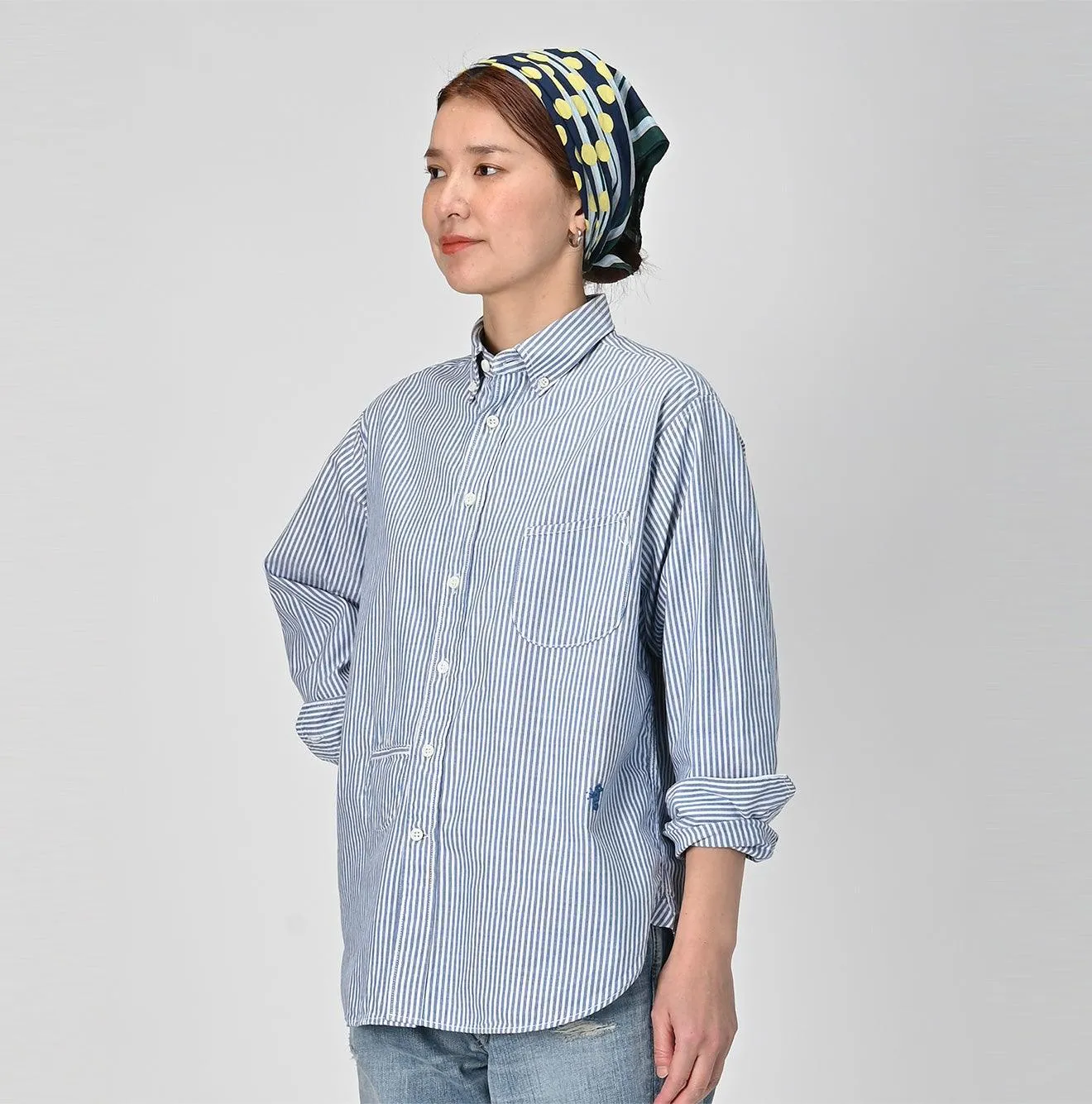 Supima Oxford 908 Ocean Buttondown Shirt sold by 45r product image thumbnail 3