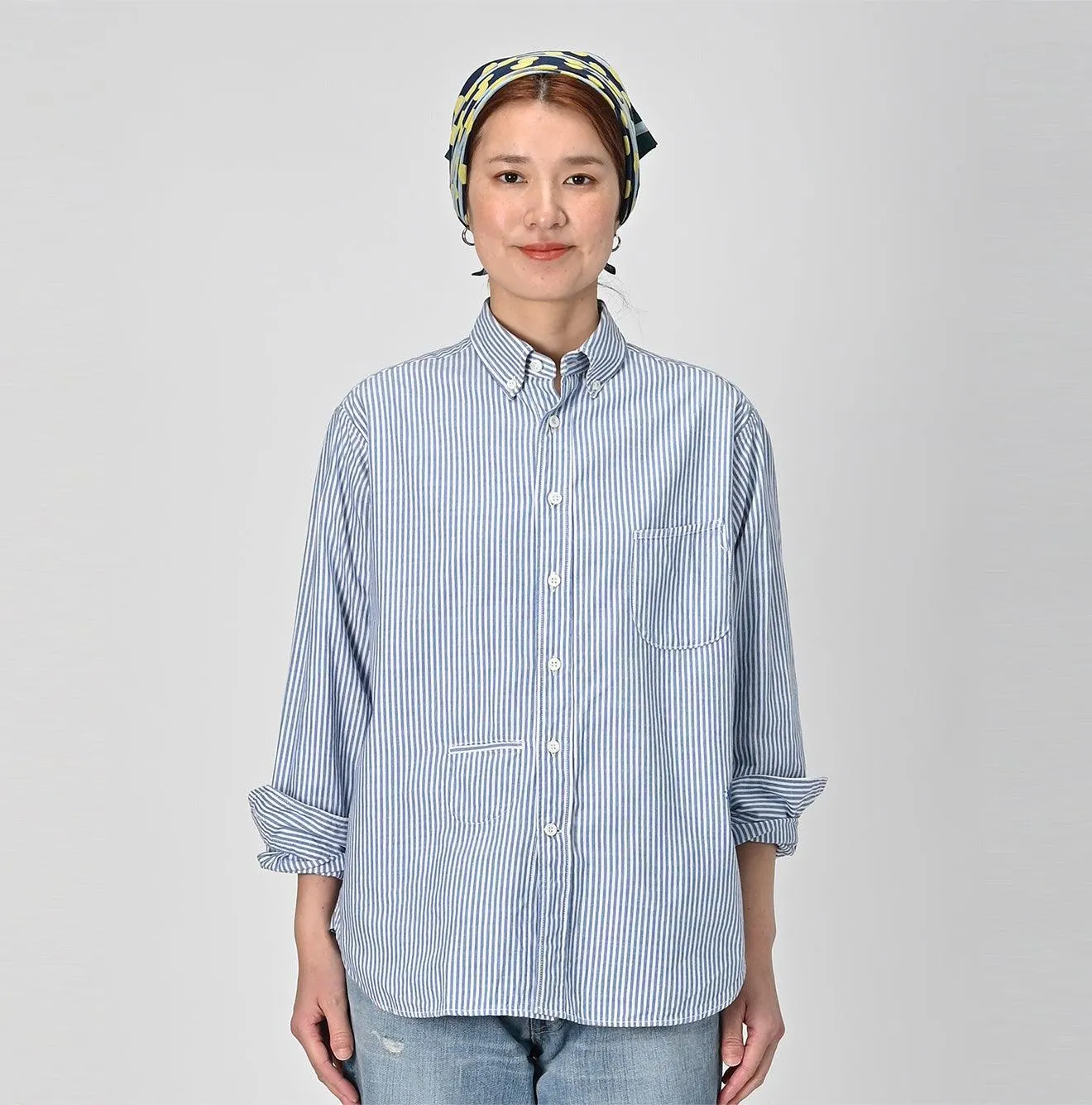 Supima Oxford 908 Ocean Buttondown Shirt sold by 45r product image thumbnail 2