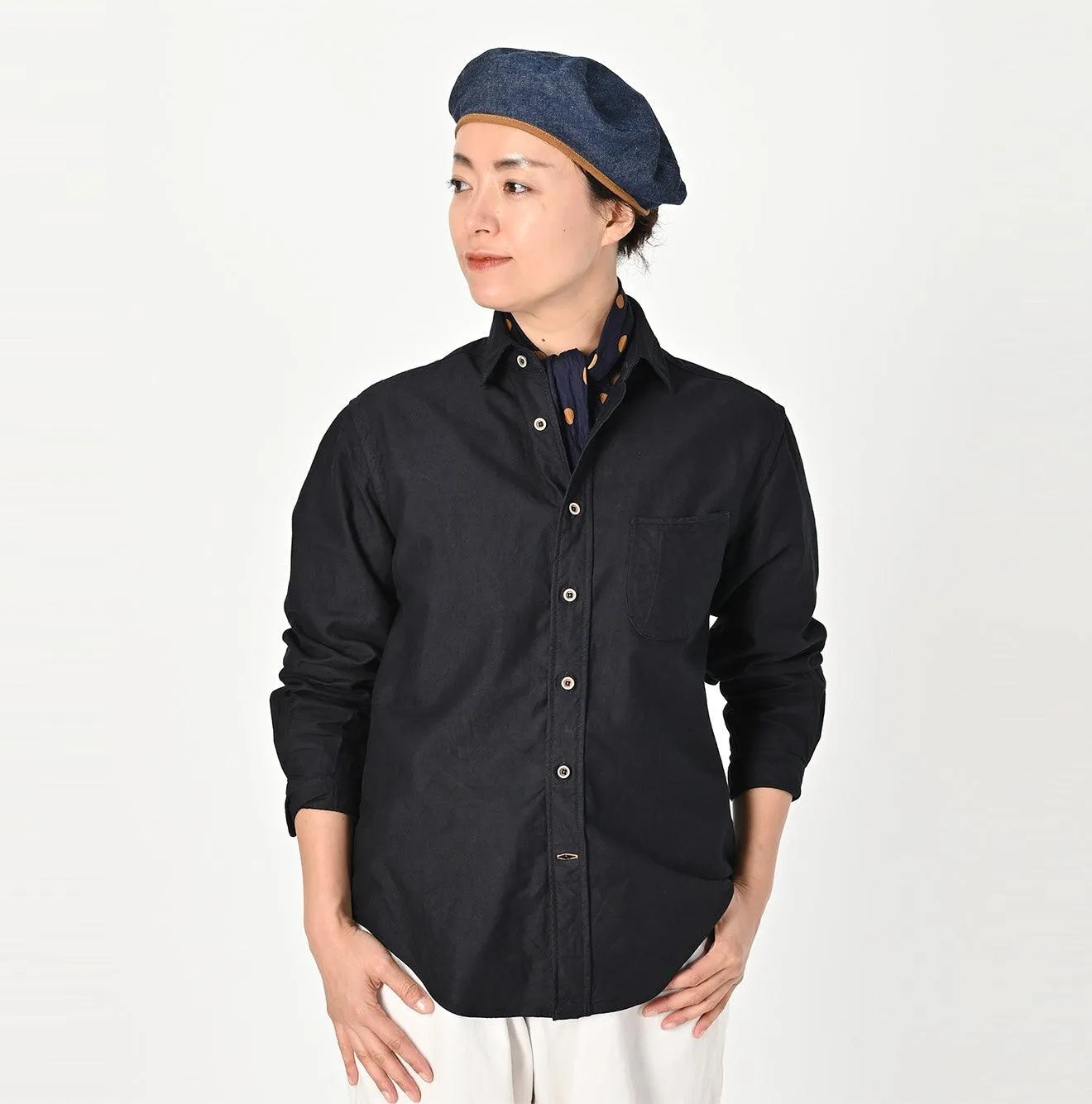 Indigo Supima Organic 908 Loafer Shirt sold by 45r product image thumbnail 4