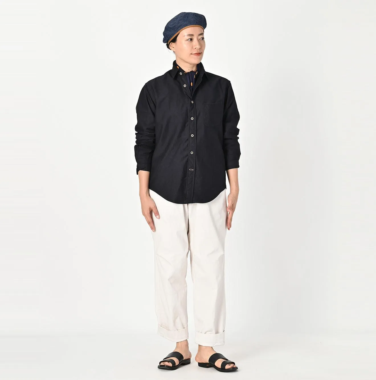 Indigo Supima Organic 908 Loafer Shirt sold by 45r product image thumbnail 3