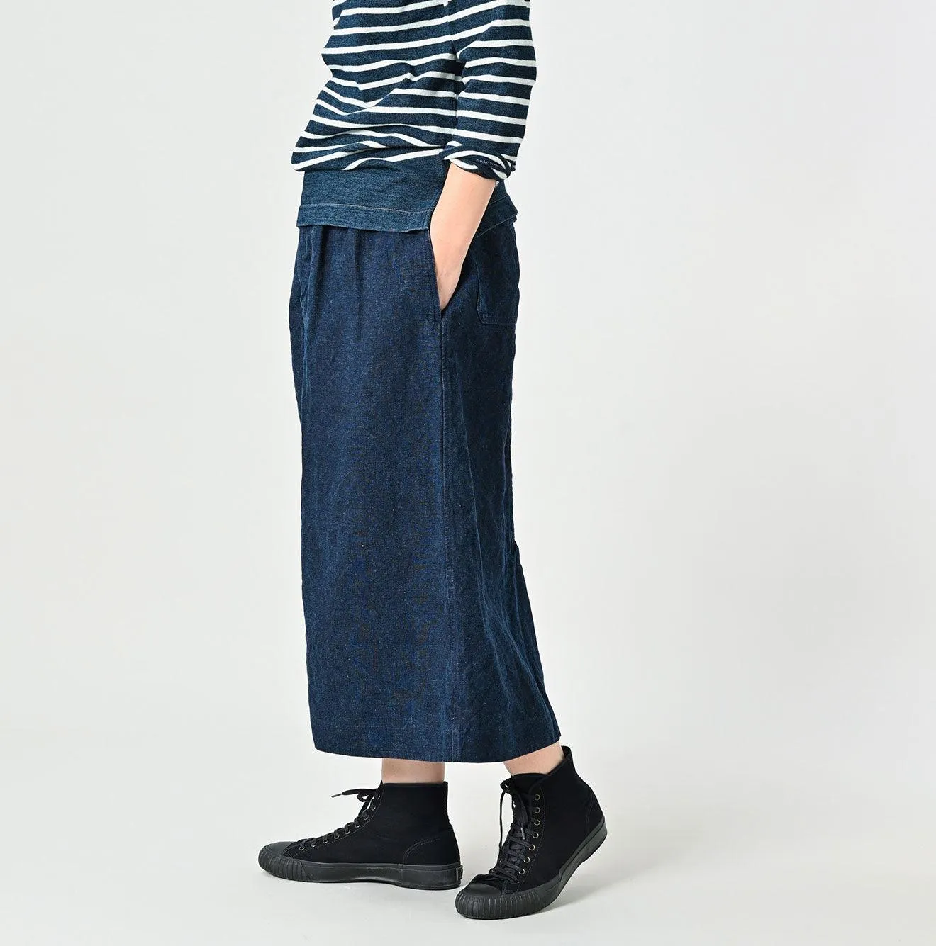 Indigo Linen Duck Working Skirt (Size 3) sold by 45r product image thumbnail 4