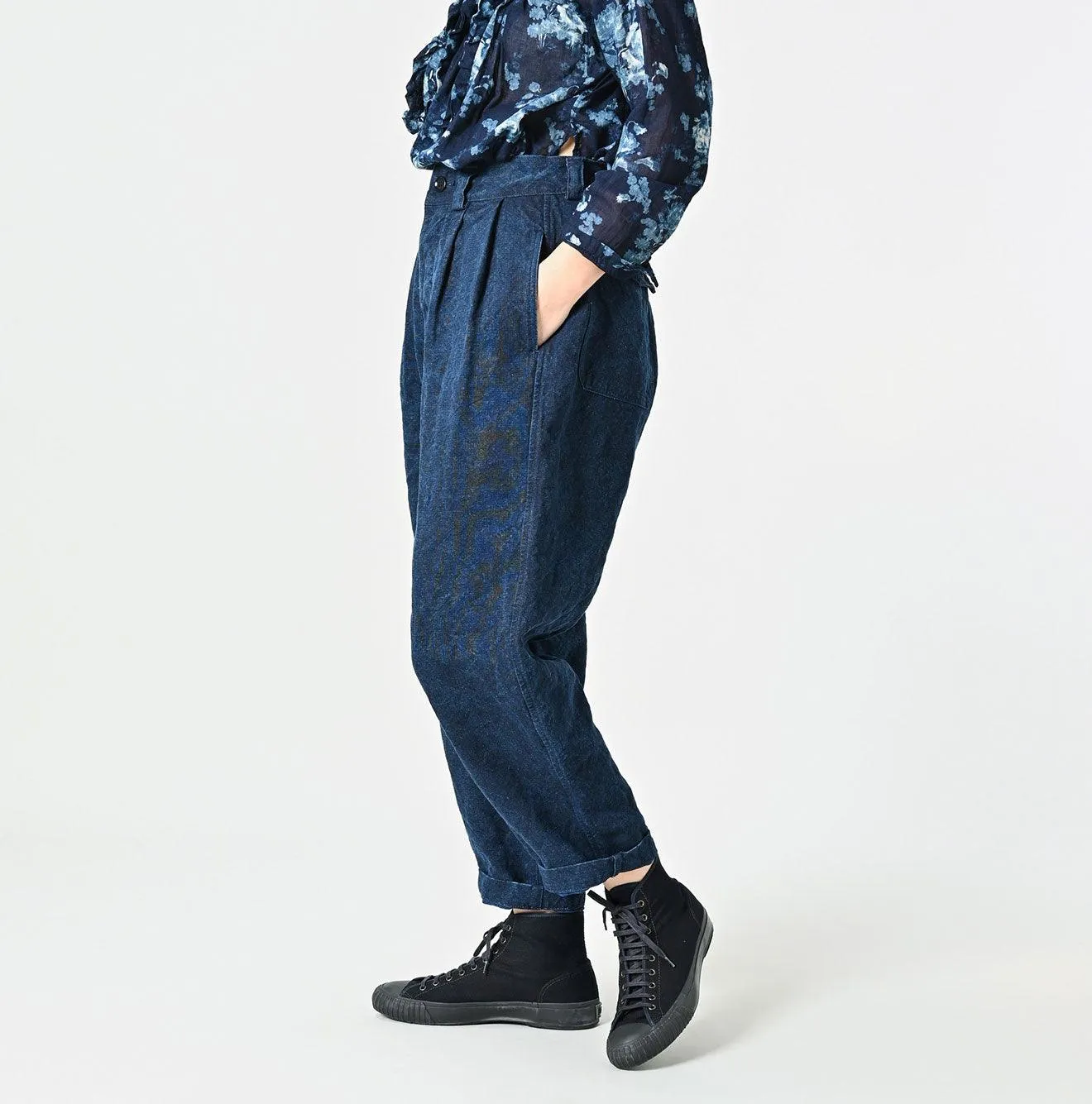 Indigo Linen Duck 908 Pegtop Pants (Size 3) sold by 45r product image thumbnail 5