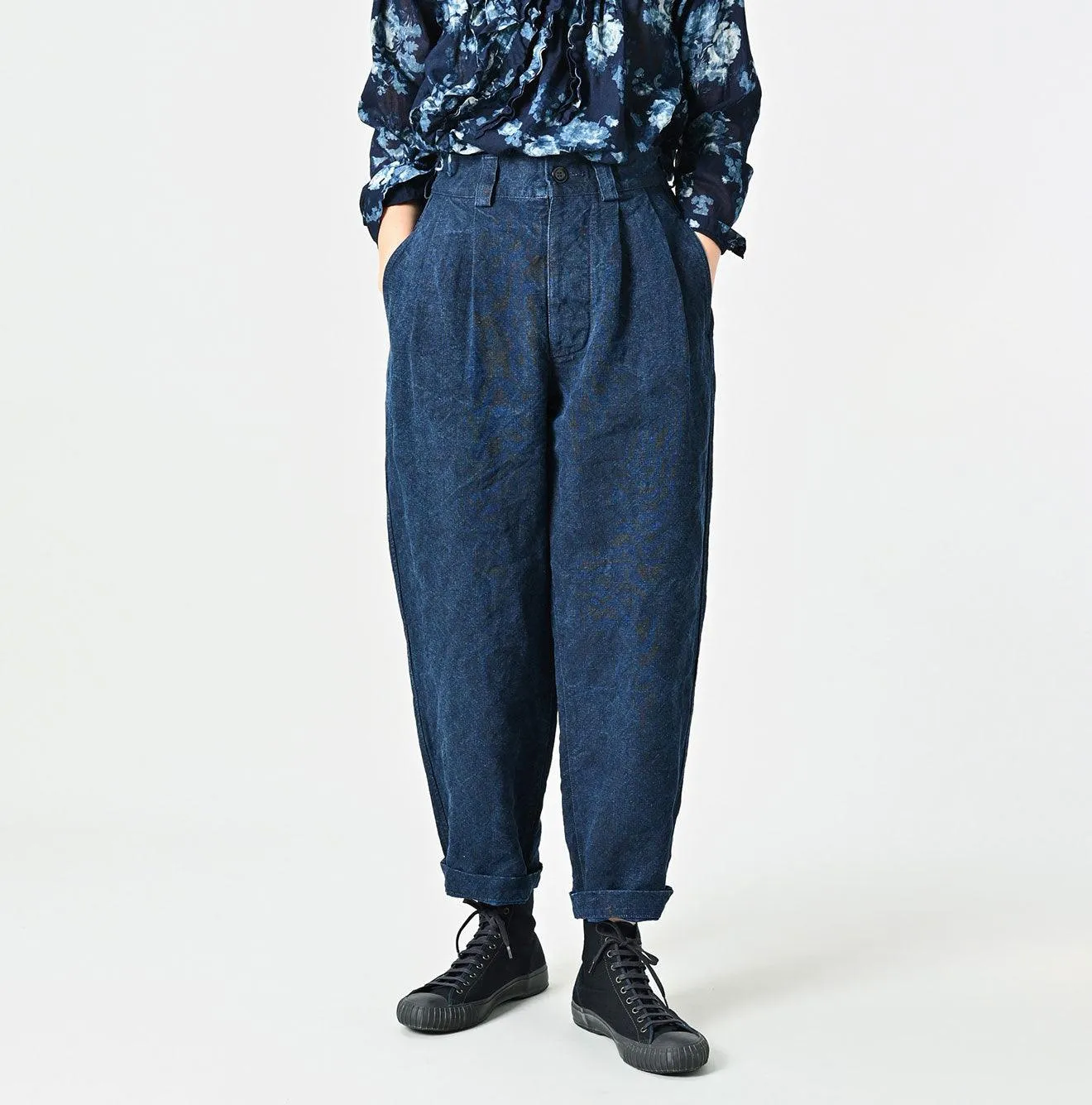 Indigo Linen Duck 908 Pegtop Pants (Size 3) sold by 45r product image thumbnail 4