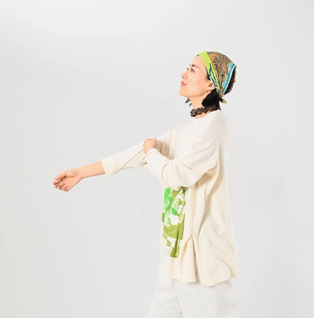 Gauze Tenjiku Plum Warbler T-shirt sold by 45r product image thumbnail 5