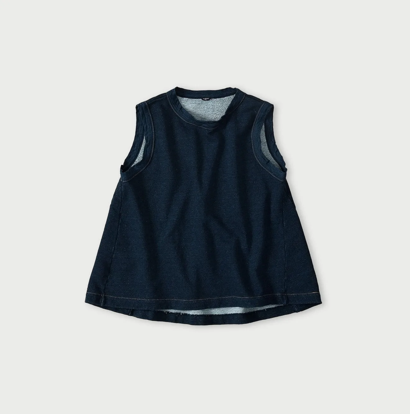 Indigo Cotton Fleece Sleeveless Top sold by 45r
