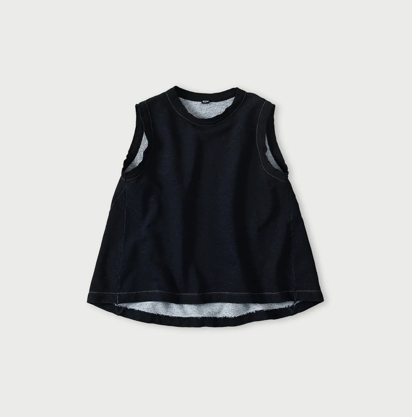 Indigo Cotton Fleece Sleeveless Top sold by 45r product image thumbnail 2