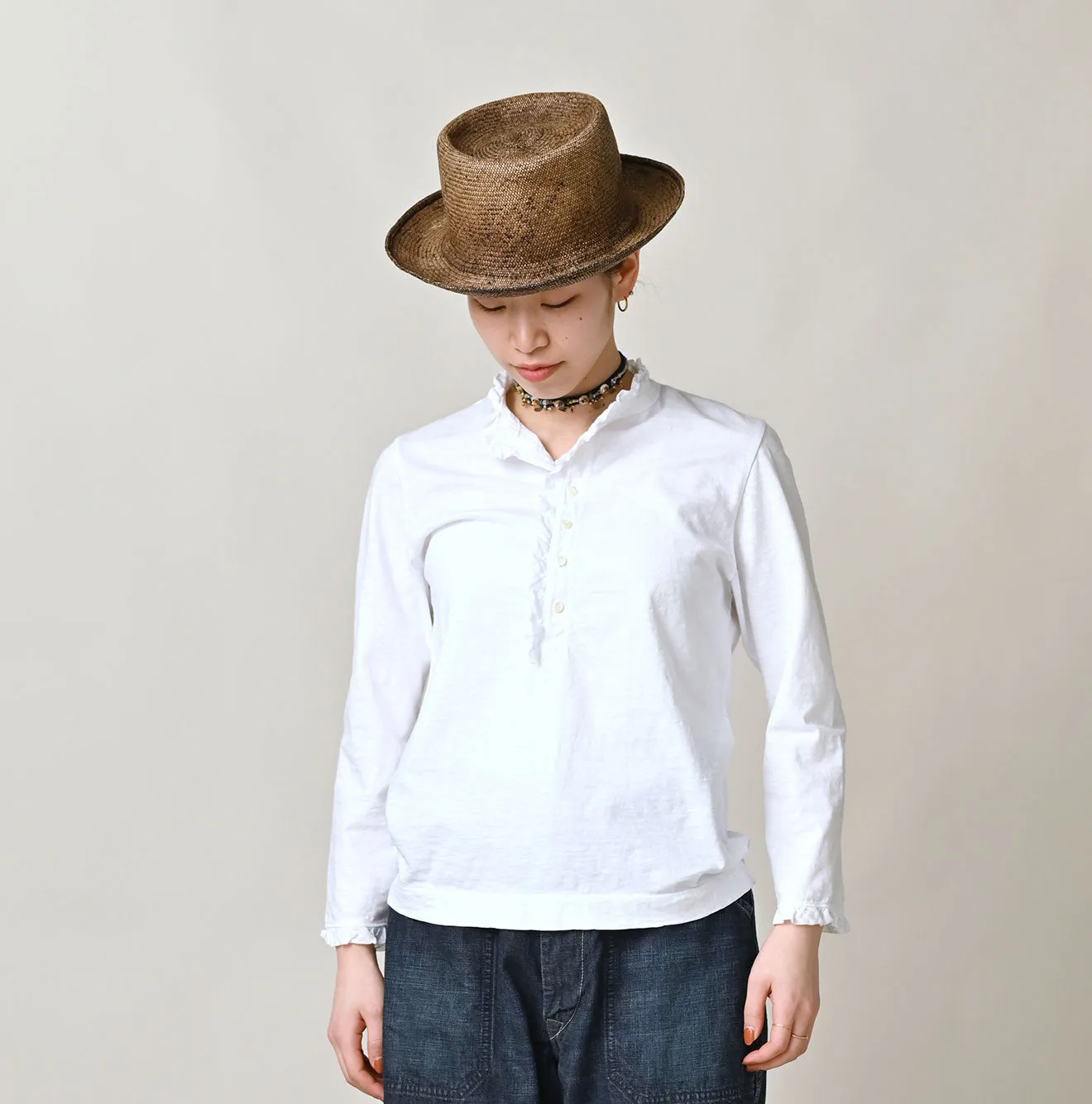 Frilled Square Henley (Size 3) sold by 45r product image thumbnail 4