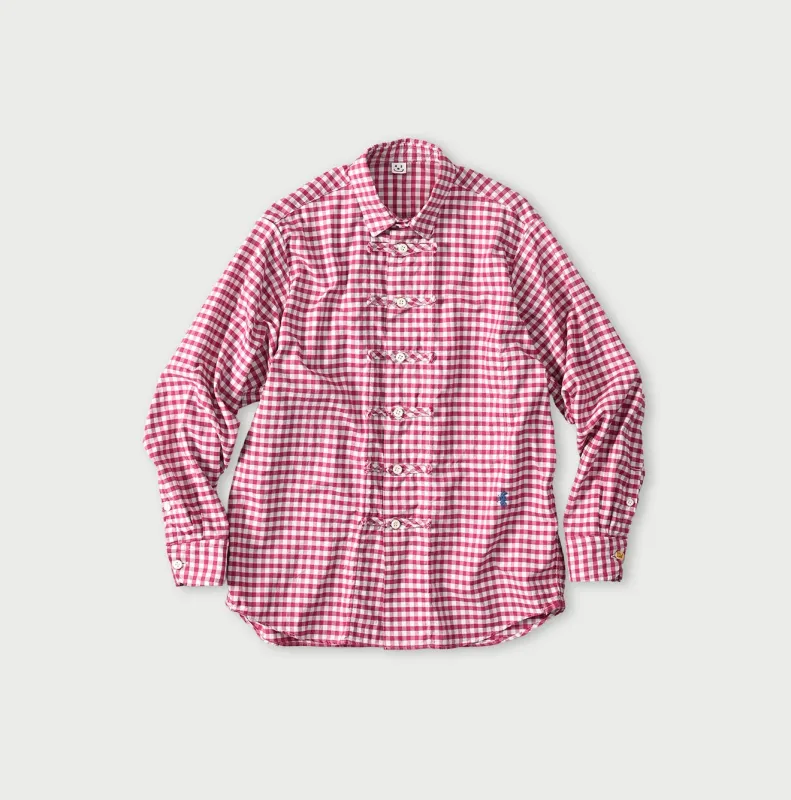 504-Oxford Gingham 908 8knot Shirt made by 45r