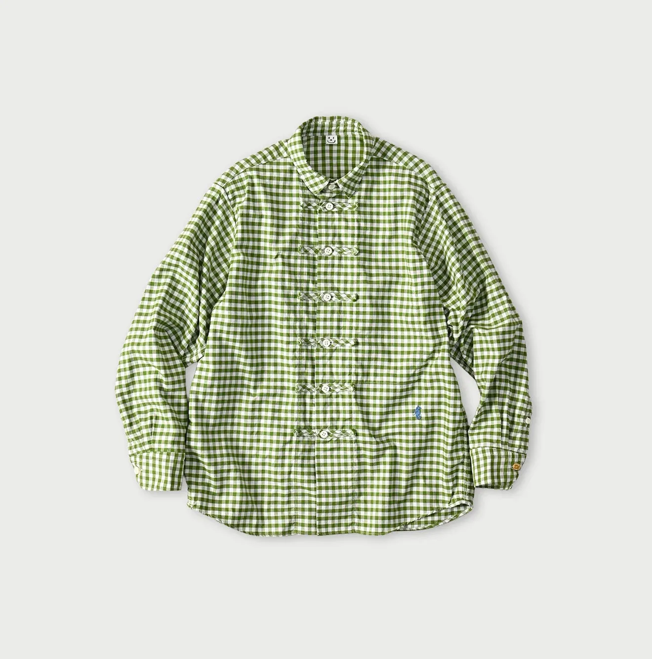 504-Oxford Gingham 908 8knot Shirt sold by 45r product image thumbnail 2