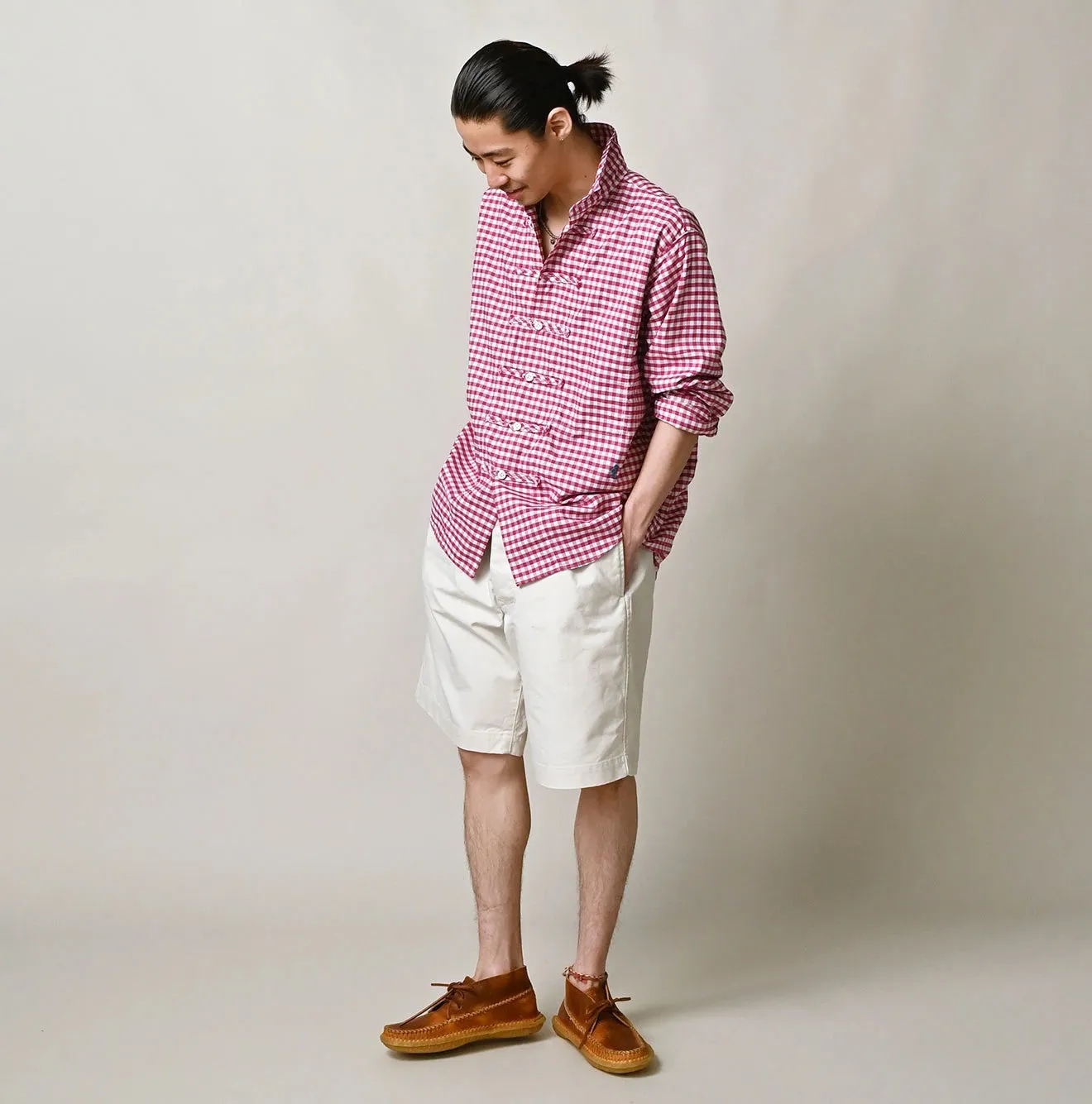 504-Oxford Gingham 908 8knot Shirt sold by 45r product image thumbnail 4