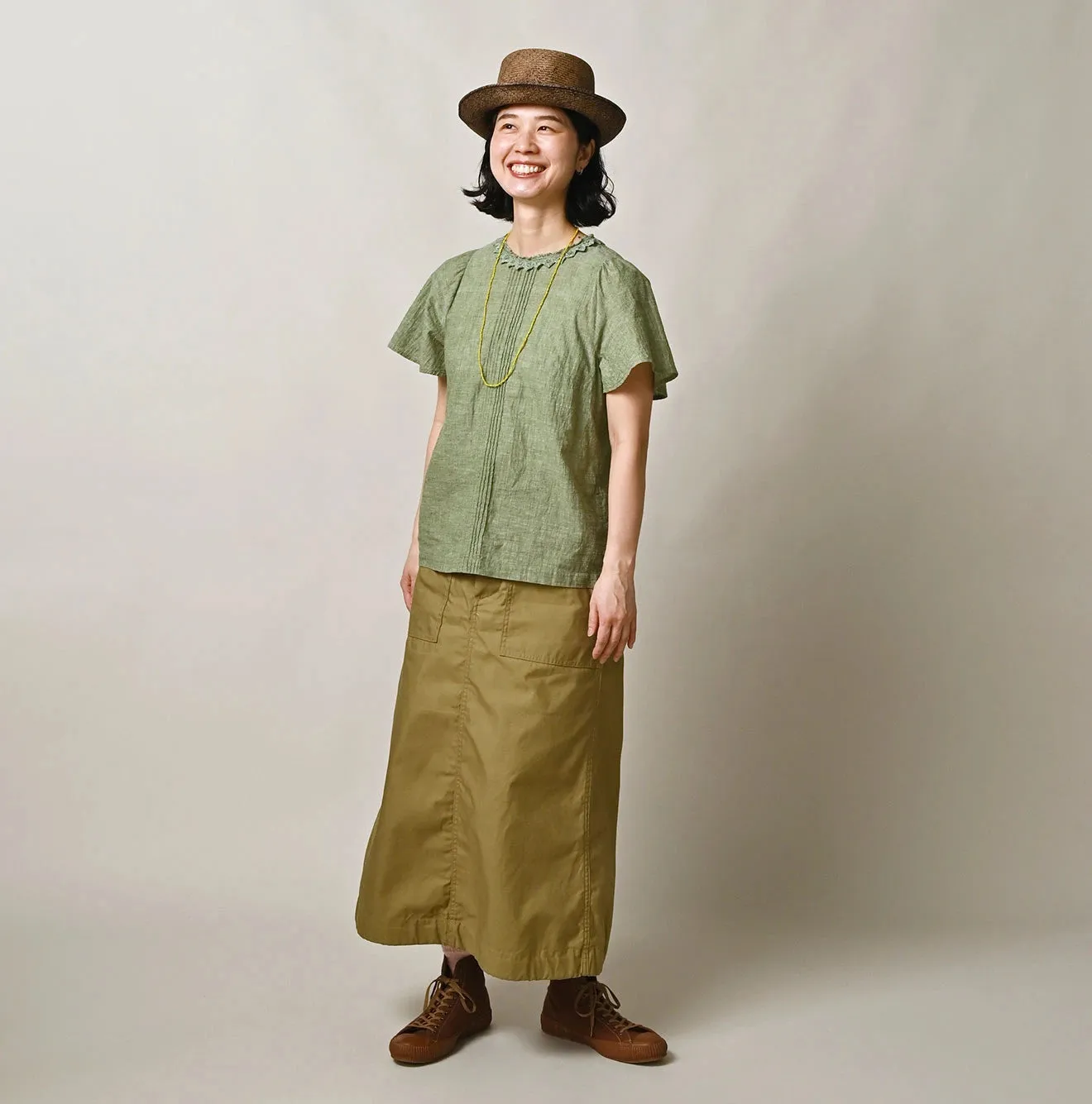 Back Sateen Baker Skirt sold by 45r product image thumbnail 5