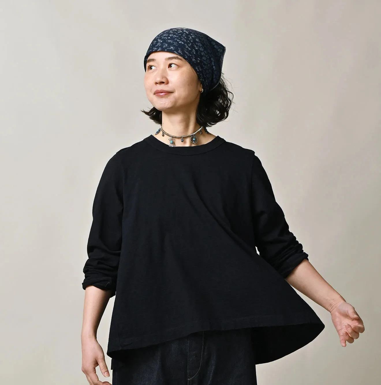 Indigo Tenjiku Flare T-shirt sold by 45r product image thumbnail 5