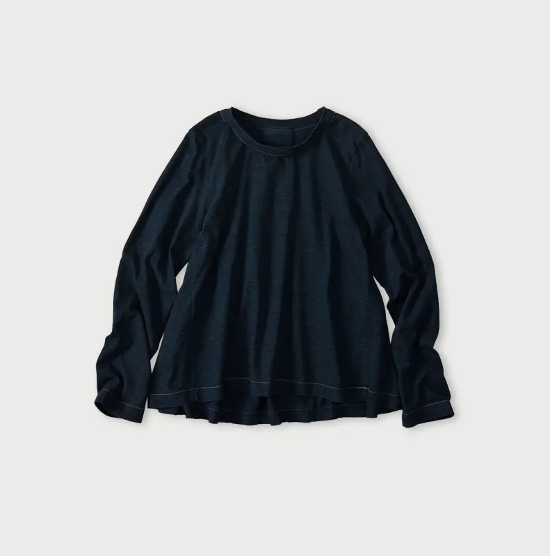 Indigo Tenjiku Flare T-shirt made by 45r
