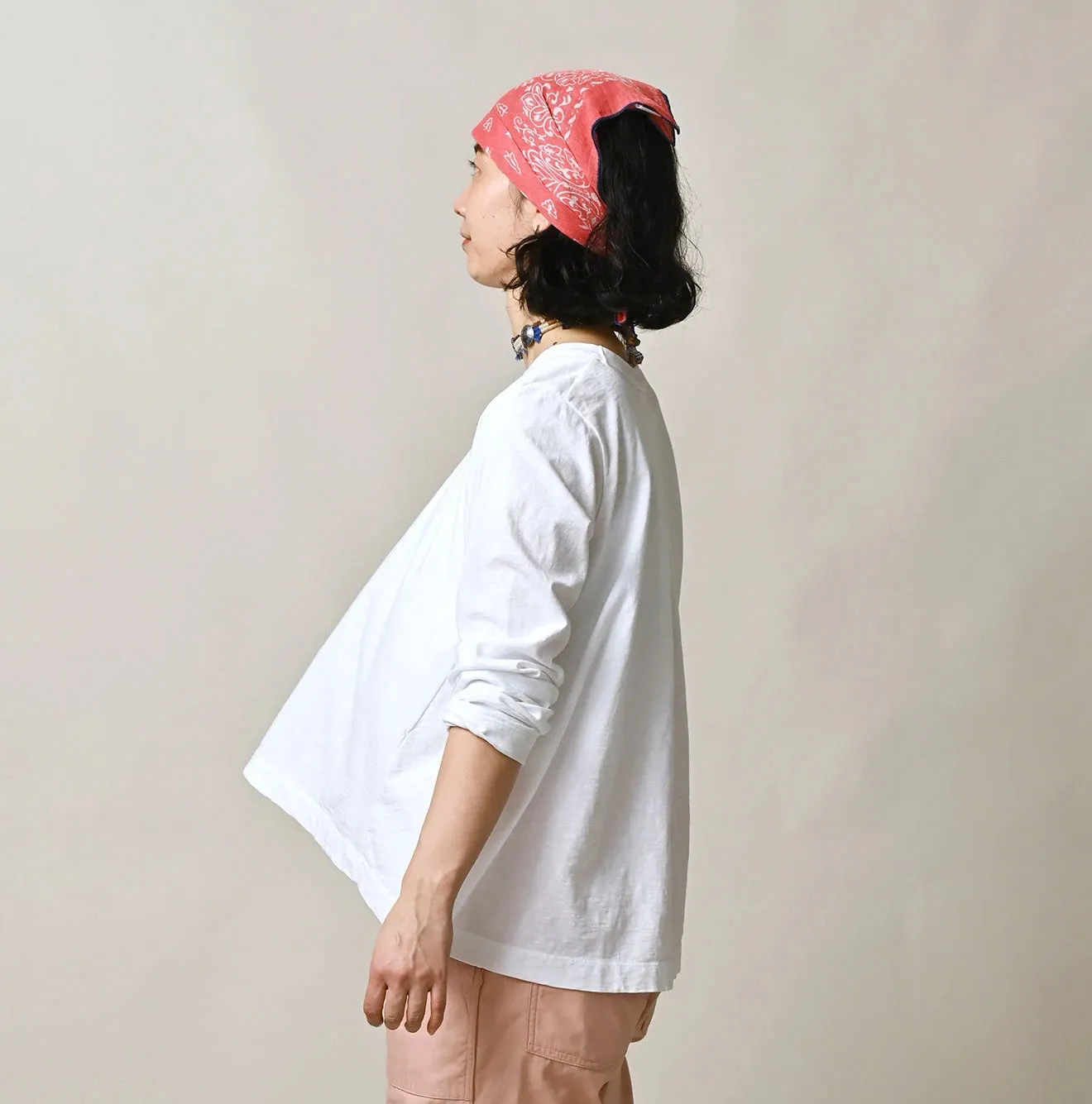 Tenjiku Flare T-shirt (White) sold by 45r product image thumbnail 4