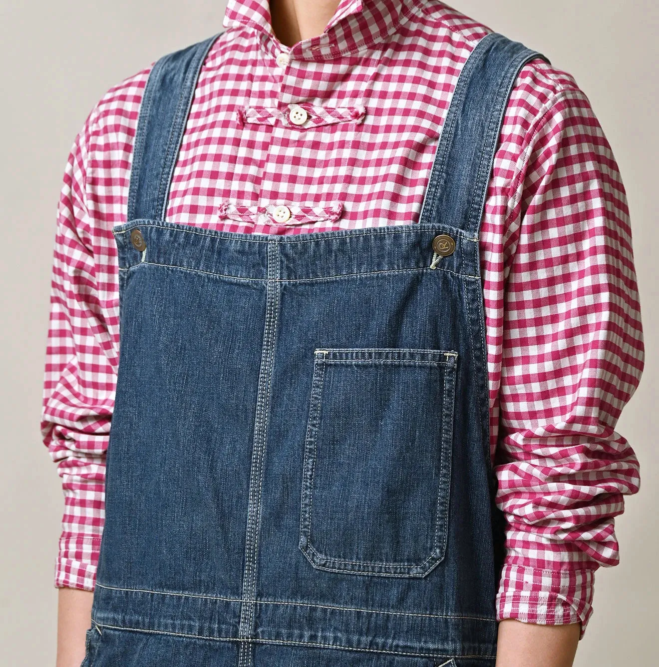 Mugihiko Denim Over Skirt Zyu sold by 45r product image thumbnail 5