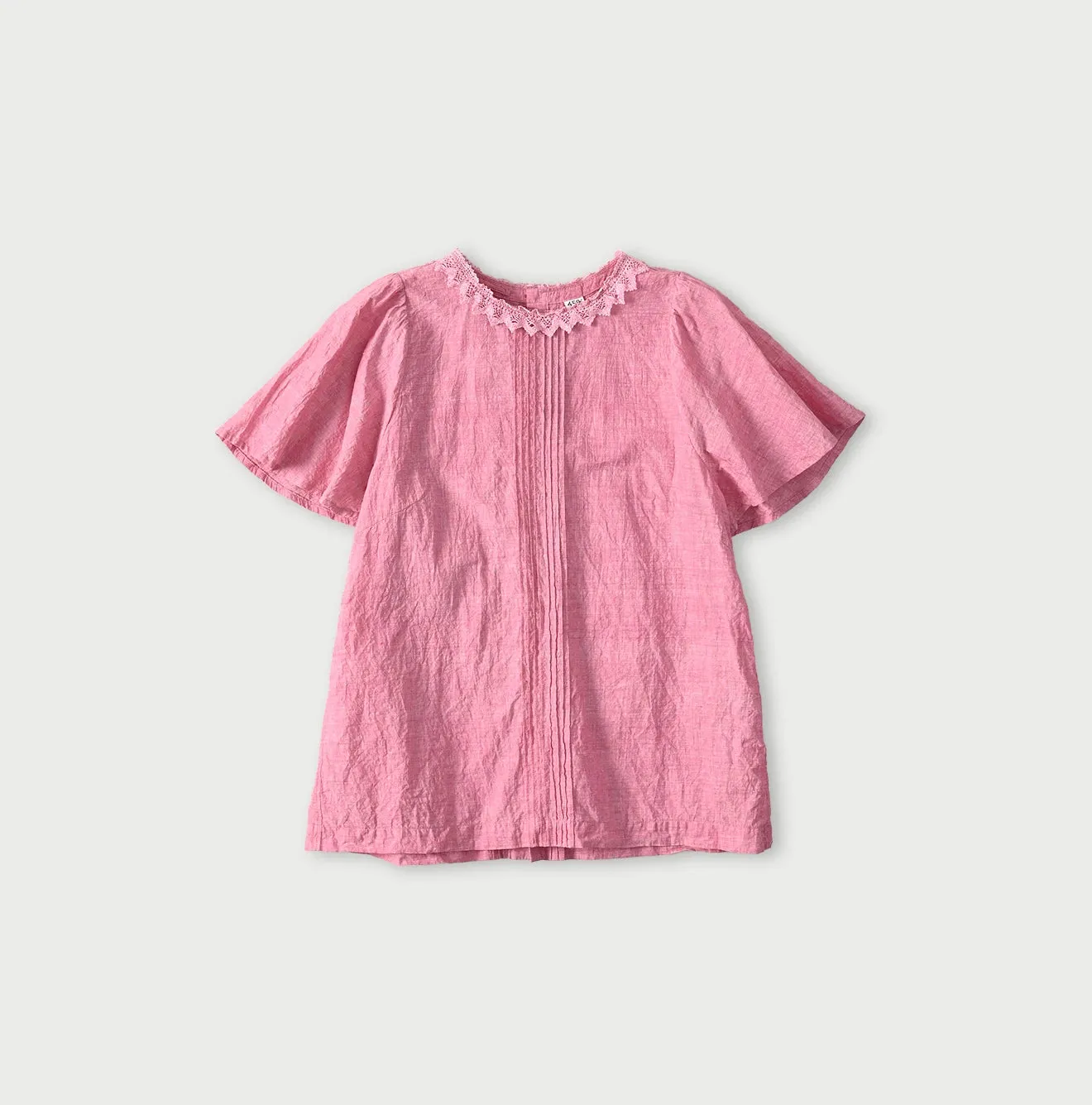 Khadi Pintuck Lace Blouse sold by 45r