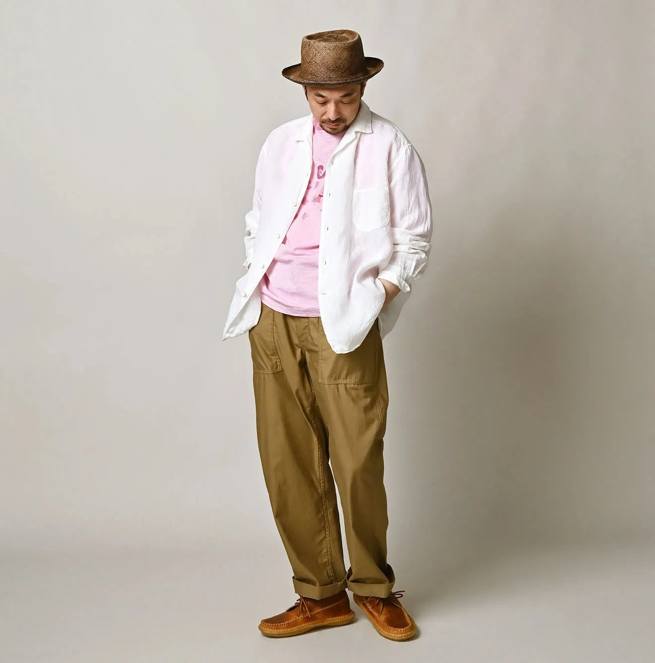 Linen 908 Open-Collar Shirt sold by 45r product image thumbnail 3