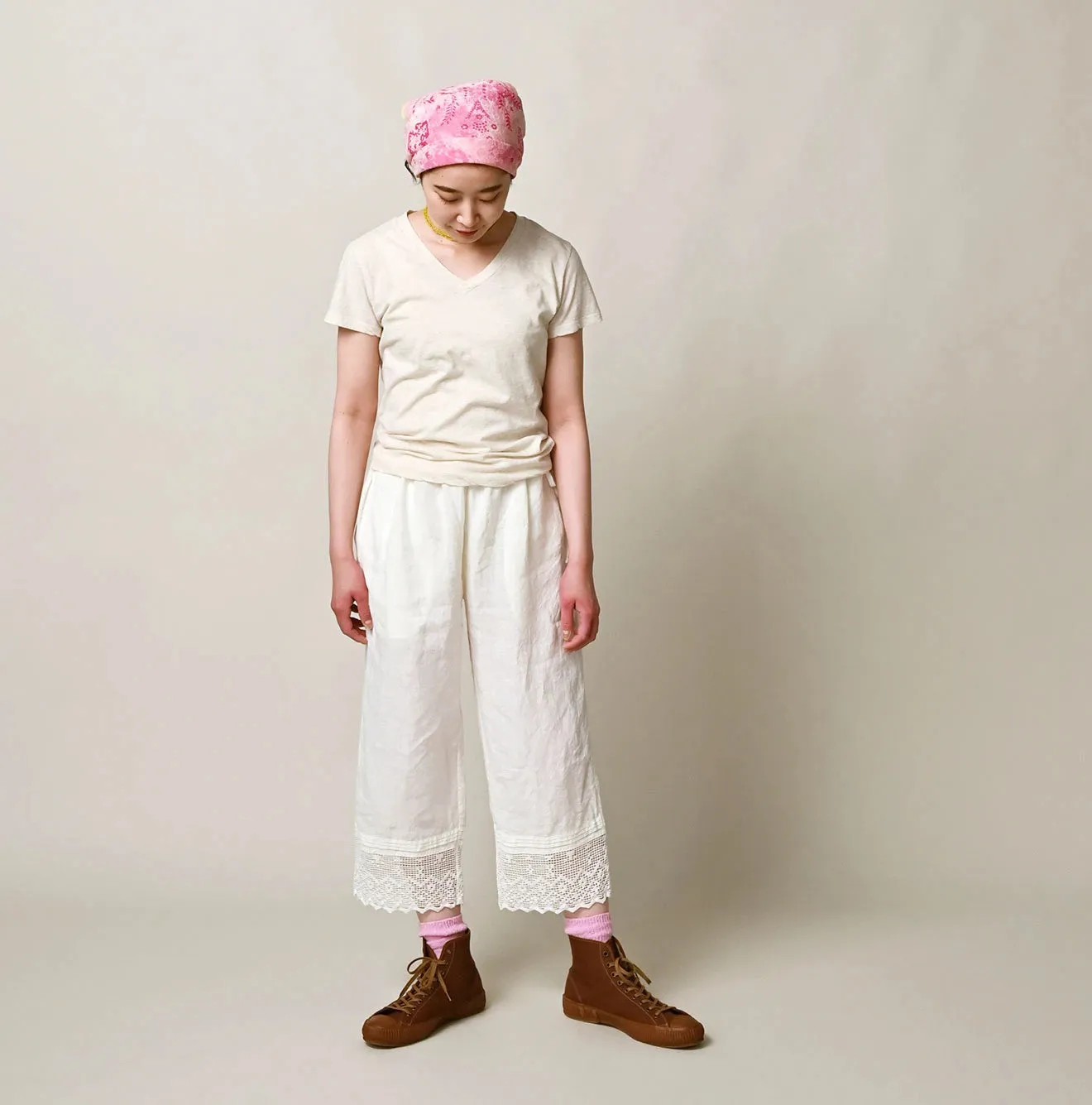 Tenjiku Chibi V-Neck T-shirt (Top-Dyed) sold by 45r product image thumbnail 4