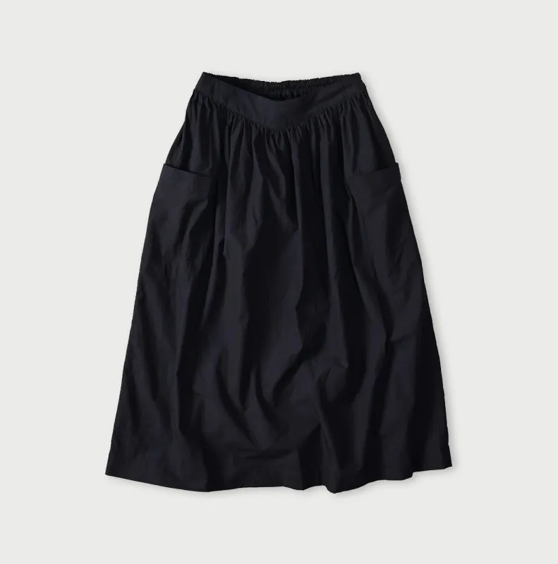 Indigo Batiste Easy Apron Skirt made by 45r