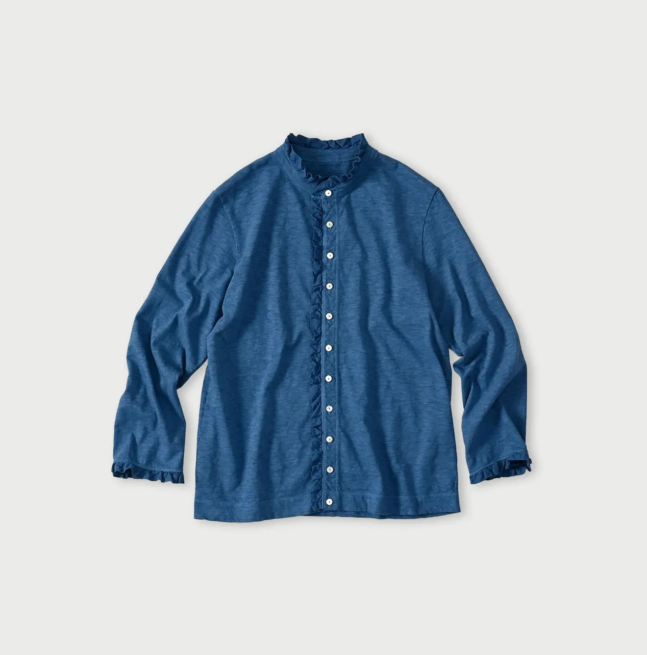 Frilled Square Cardigan (Plant-Based Dye) sold by 45r product image thumbnail 5