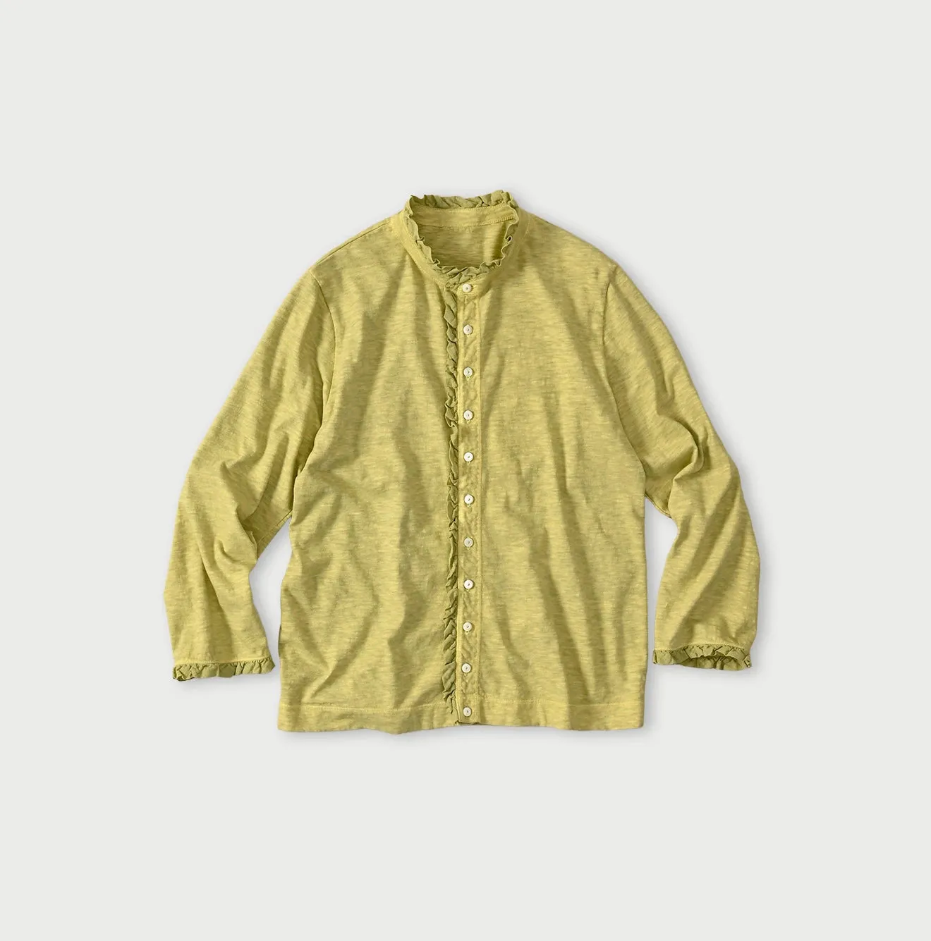 Frilled Square Cardigan (Plant-Based Dye) sold by 45r product image thumbnail 3