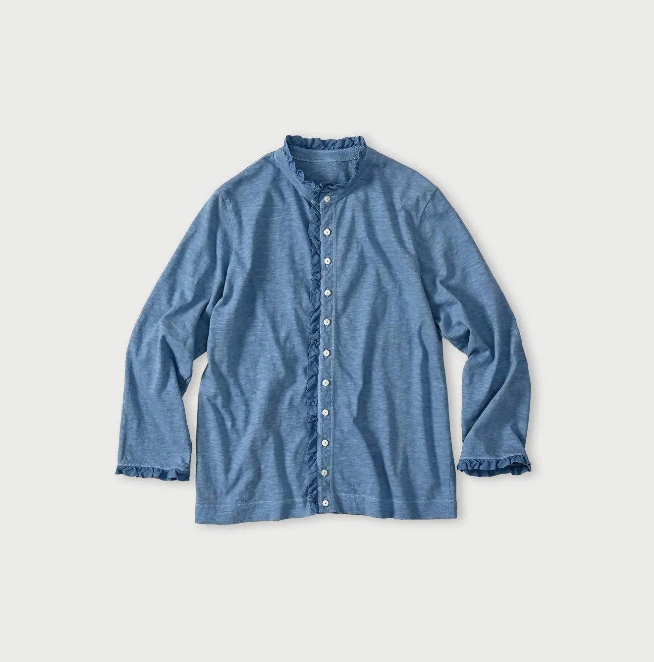 Frilled Square Cardigan (Plant-Based Dye) sold by 45r product image thumbnail 4