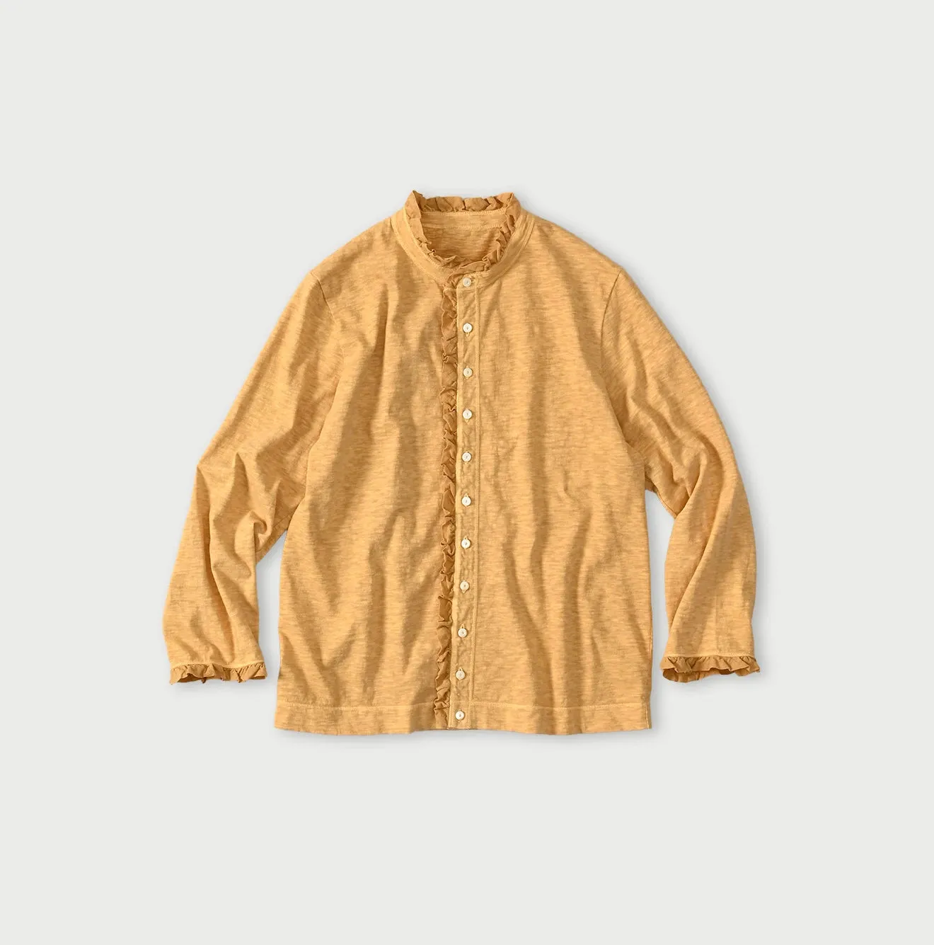 Frilled Square Cardigan (Plant-Based Dye) sold by 45r