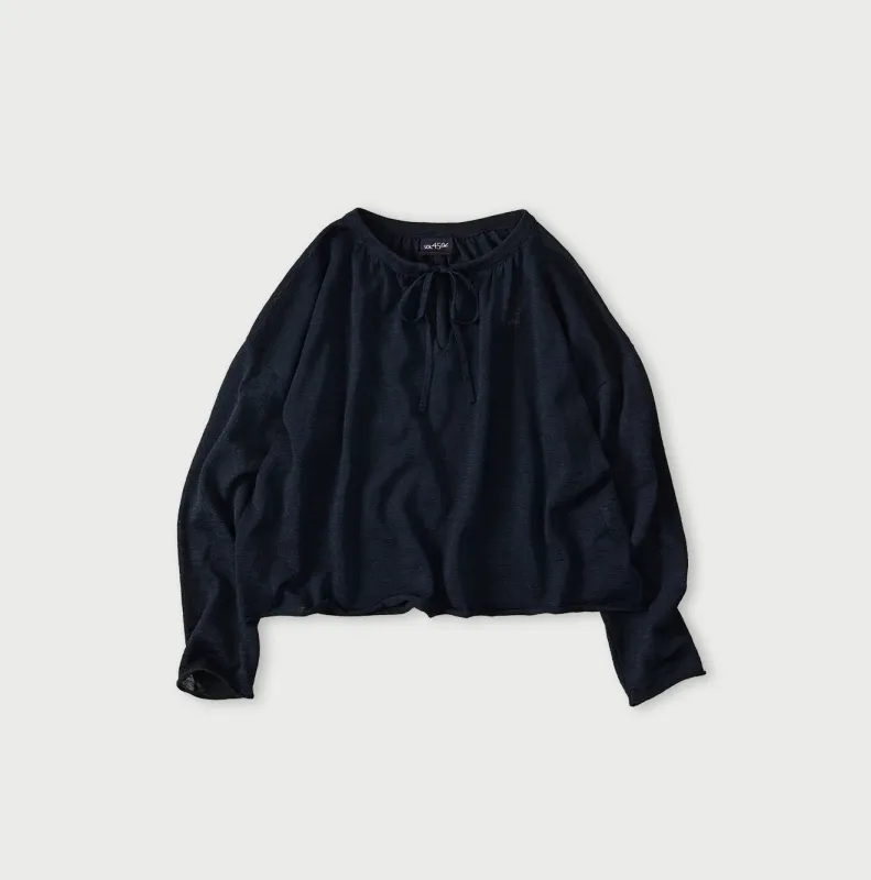 Indigo Gima Gathered Blouse made by 45r