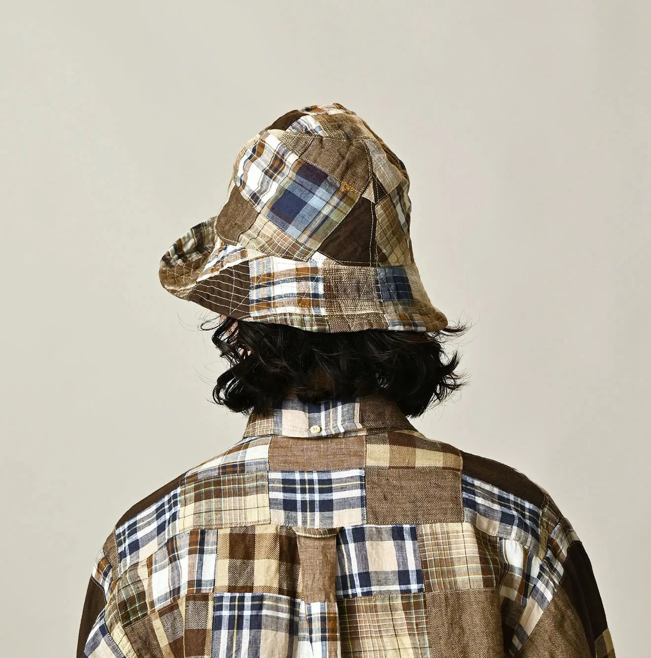Linen Patchwork Hat sold by 45r product image thumbnail 5