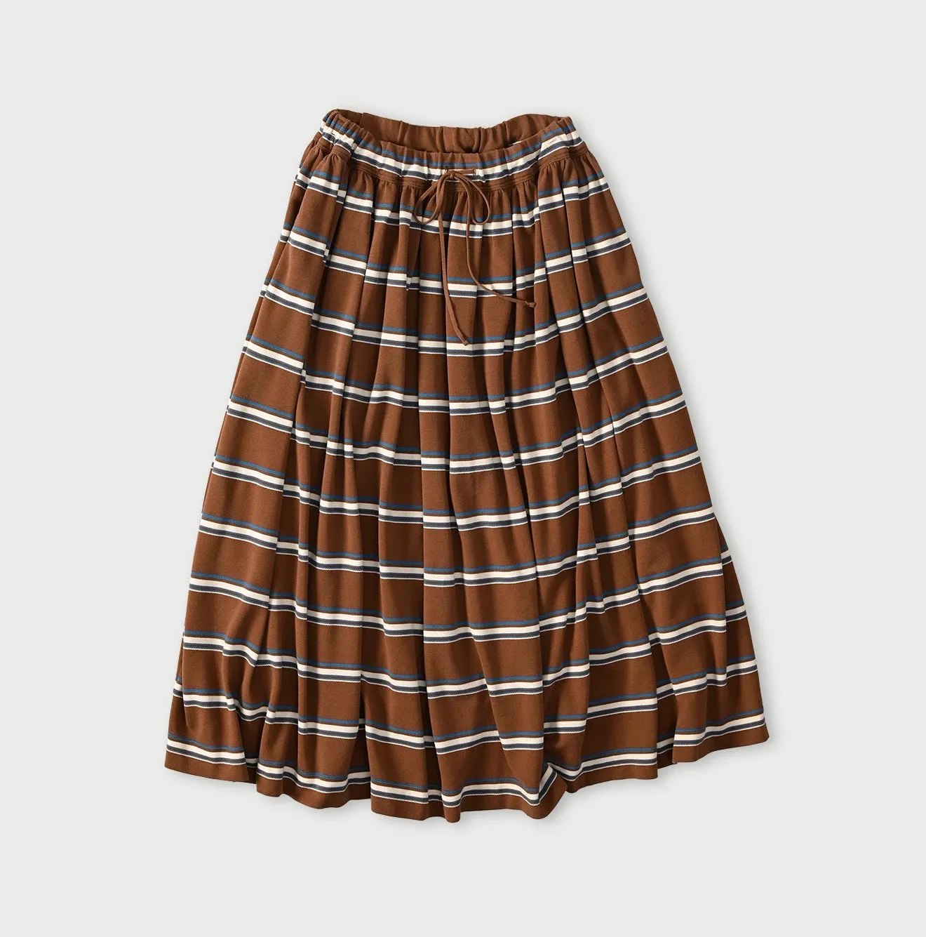Cotton Pique Stripe Gathered Skirt sold by 45r product image thumbnail 2