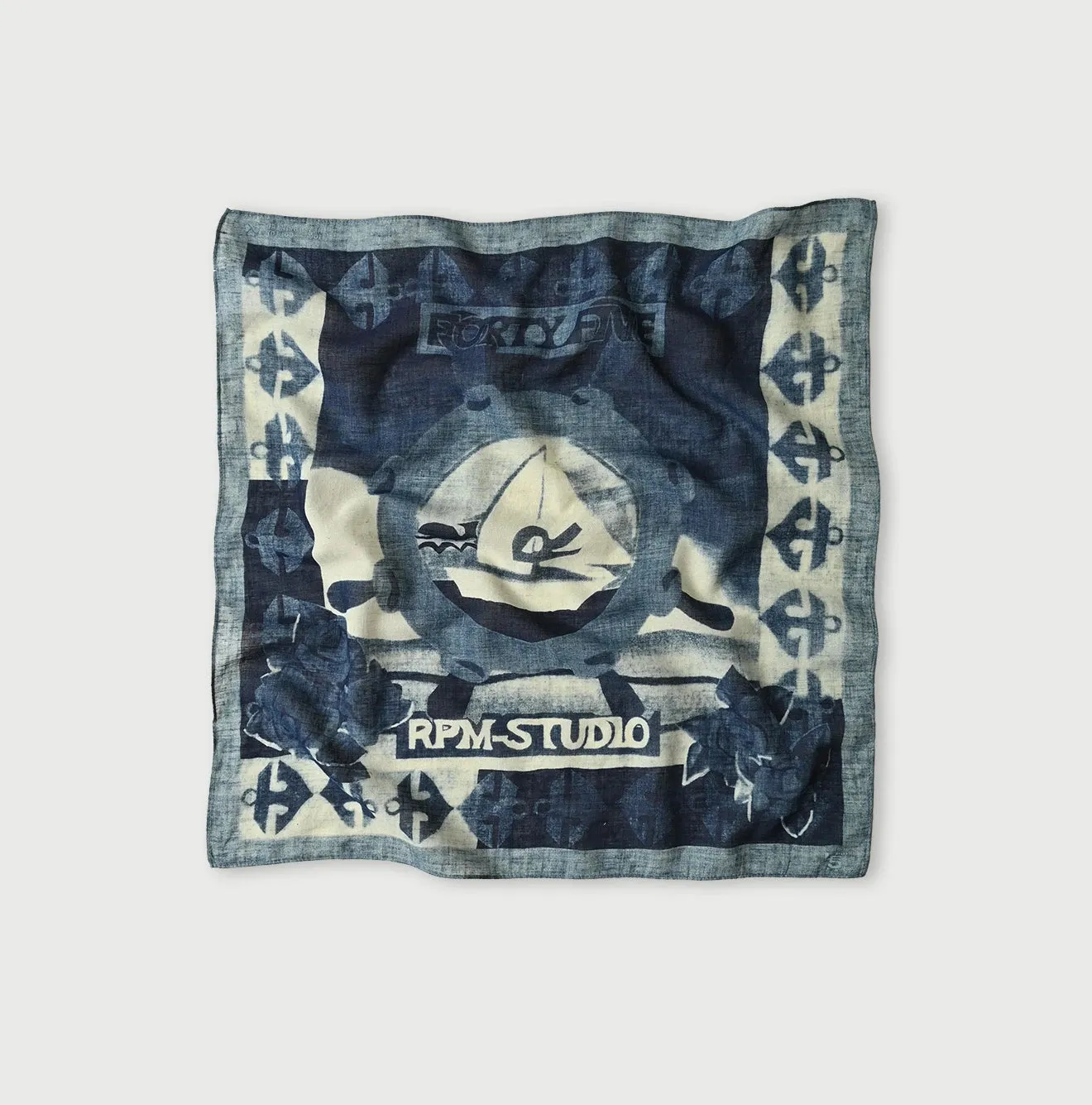 Indigo Gauze Summer Cruise Bandana sold by 45r