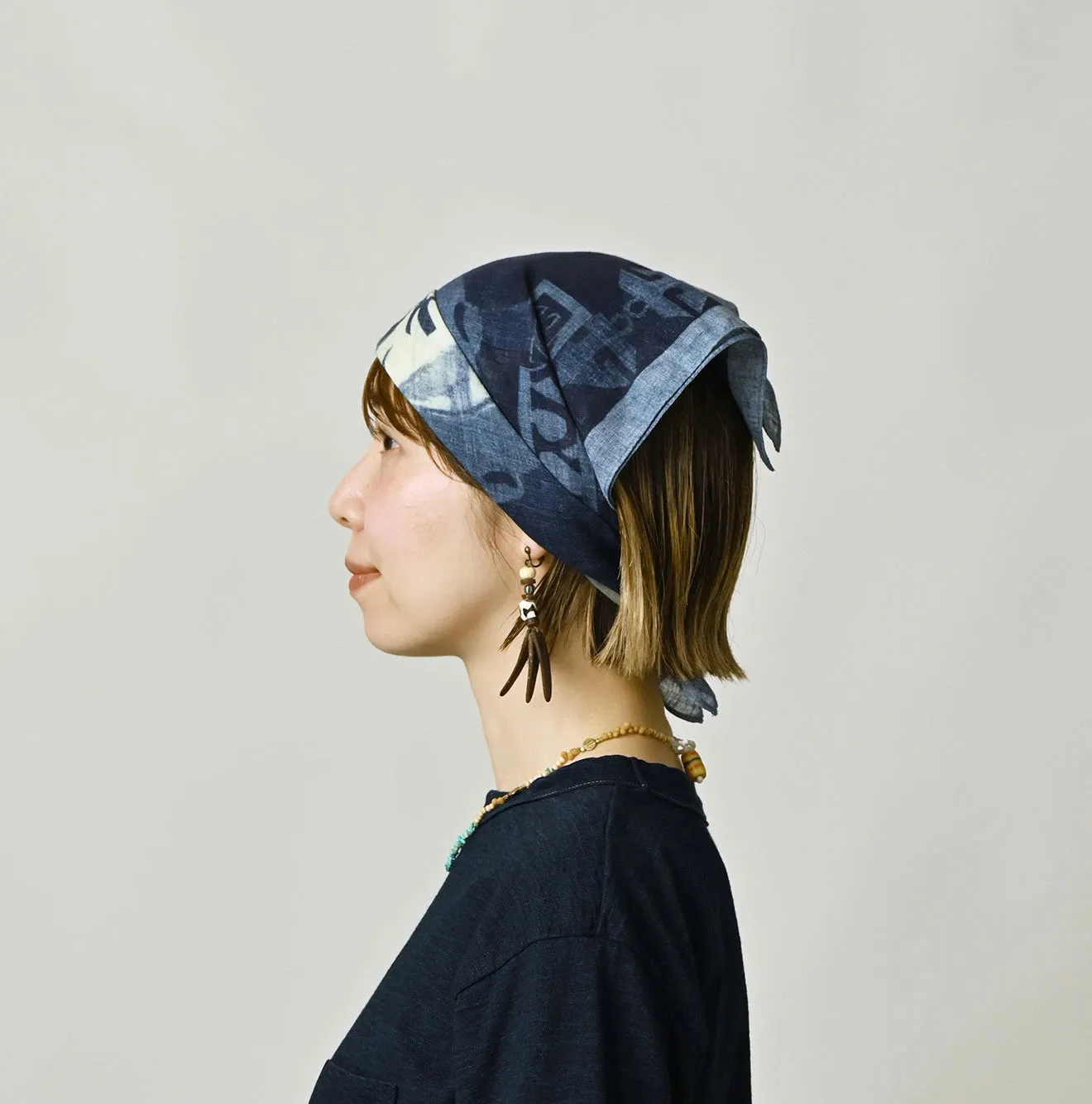 Indigo Gauze Summer Cruise Bandana sold by 45r product image thumbnail 3